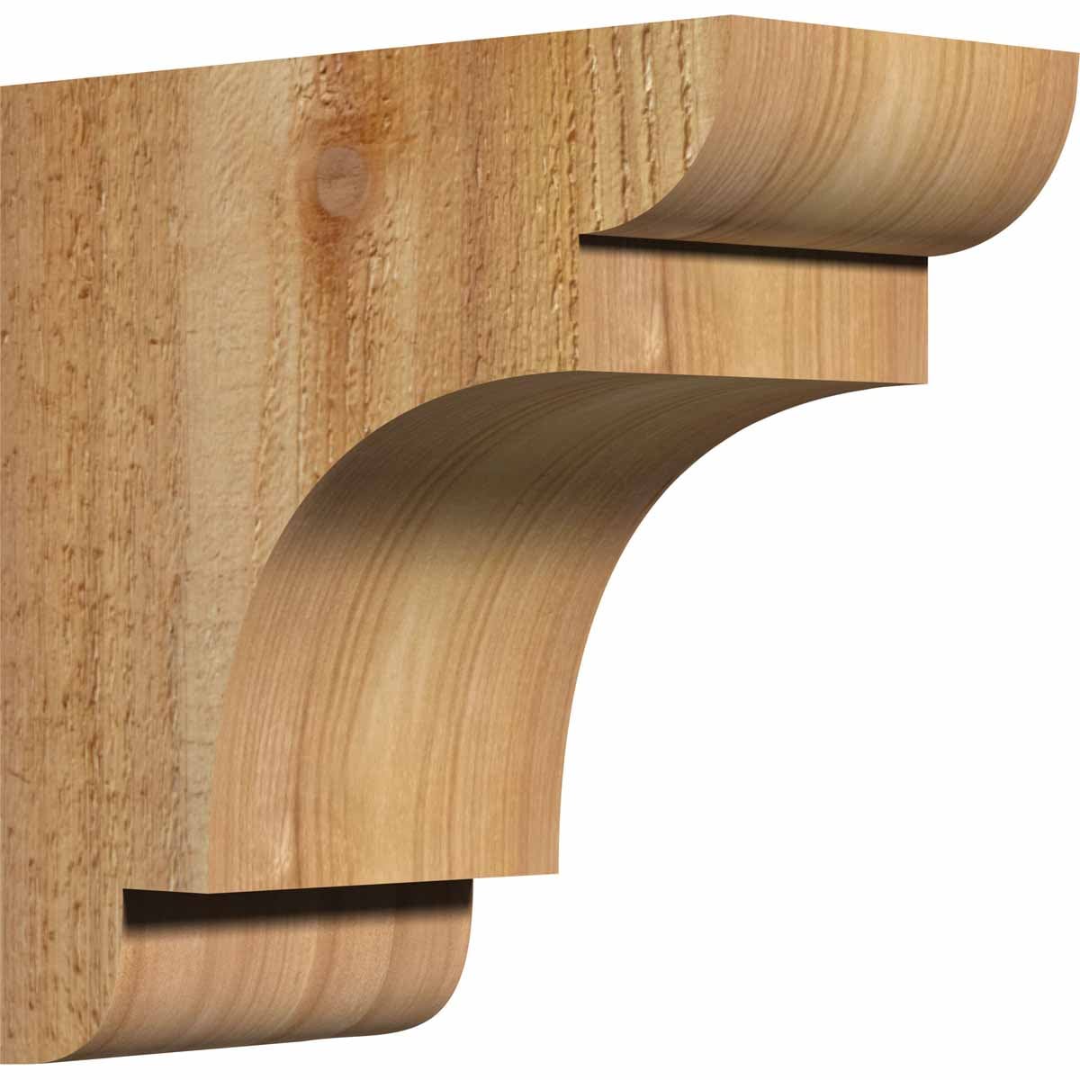 Ekena Millwork COR04X08X08NEB00RWR 4-in x 8-in x 8-in New brighton Unfinished Western red cedar Wood Paintable/Stainable Corbel