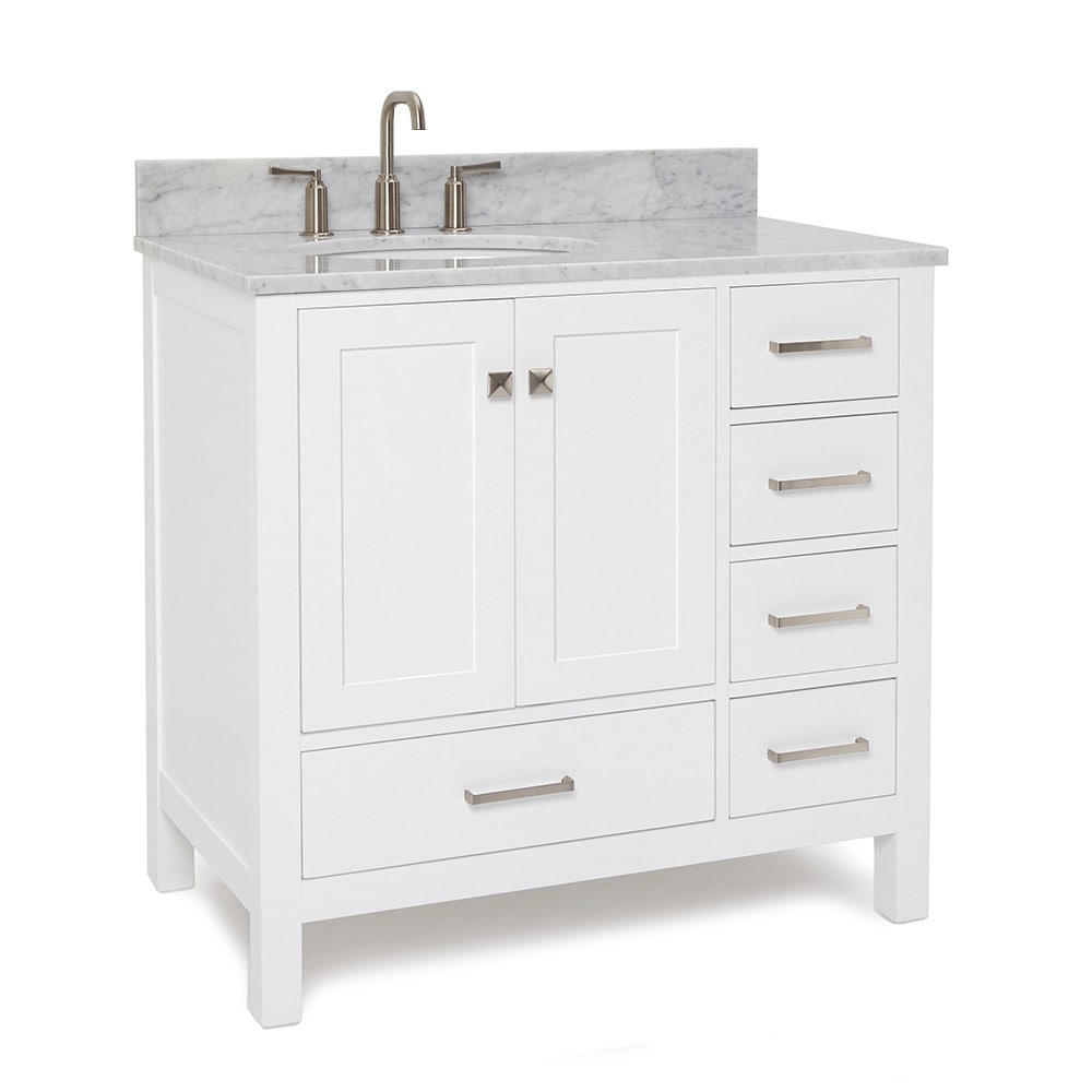 ARIEL A037SLCW2OVOWHT Bath-Vanity-Combo - View #3