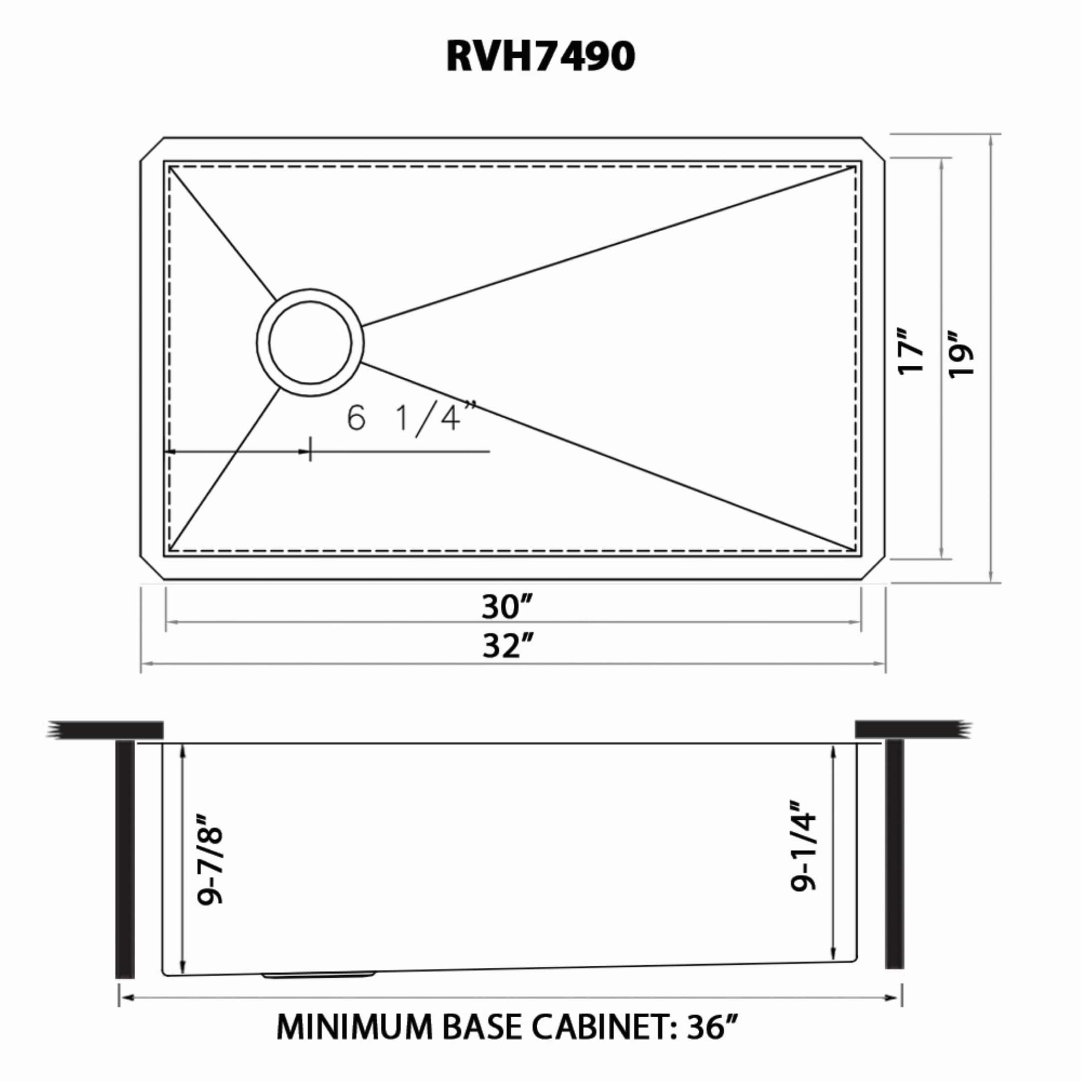 Ruvati RVH7490 Kitchen-Sinks - View #17