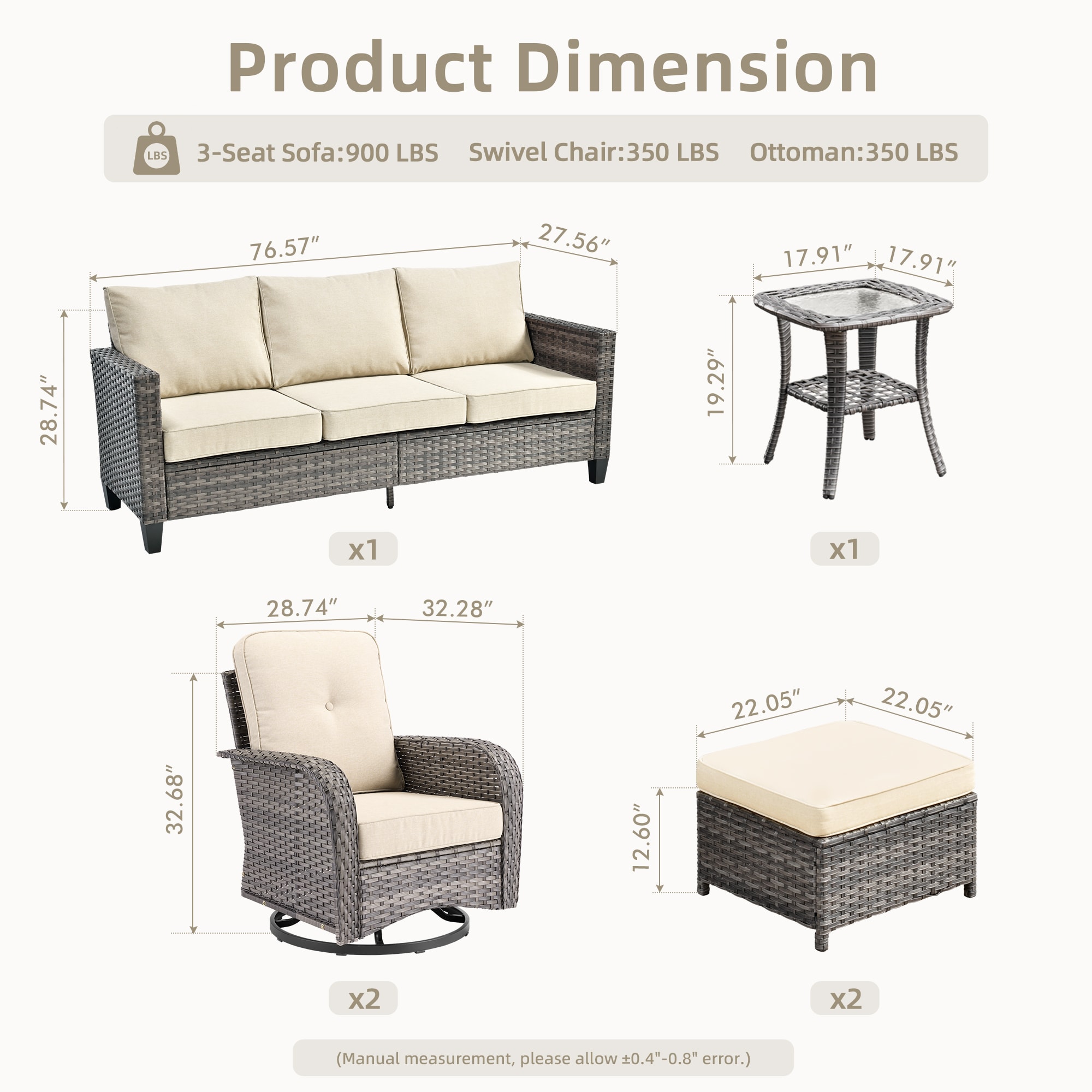 ALTRIGUS 6LYZGNCNEWGRS60061AL Patio-Conversation-Sets - View #3