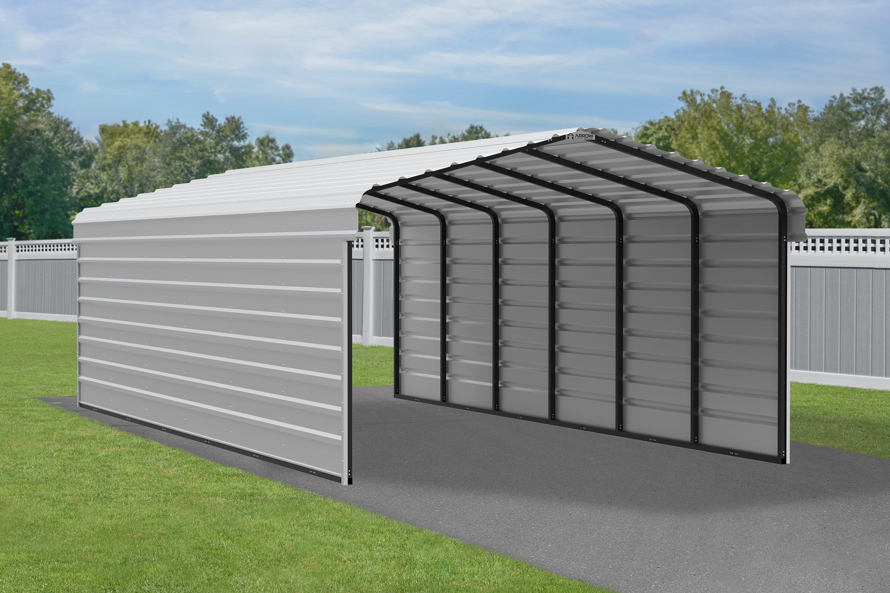 Arrow CPH122907ECL2 Carport-Covers - View #8
