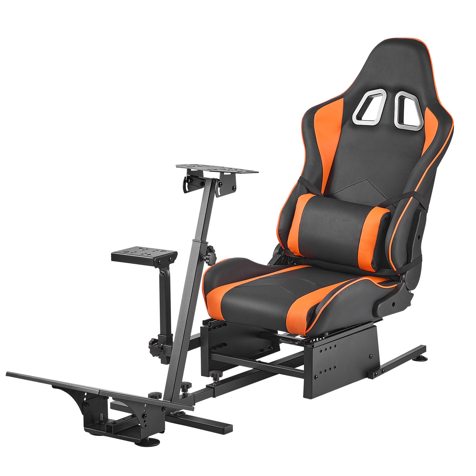 VEVOR Racing Wheel Stand Heavy-Duty Simulator Cockpit Steering Wheel Stand Fit Logitech G25 G27 G29 G920 G923 Thrustmaster T300RS TX F458 T500RS T3PA-PRO (F1/GT) and CSR Pedals