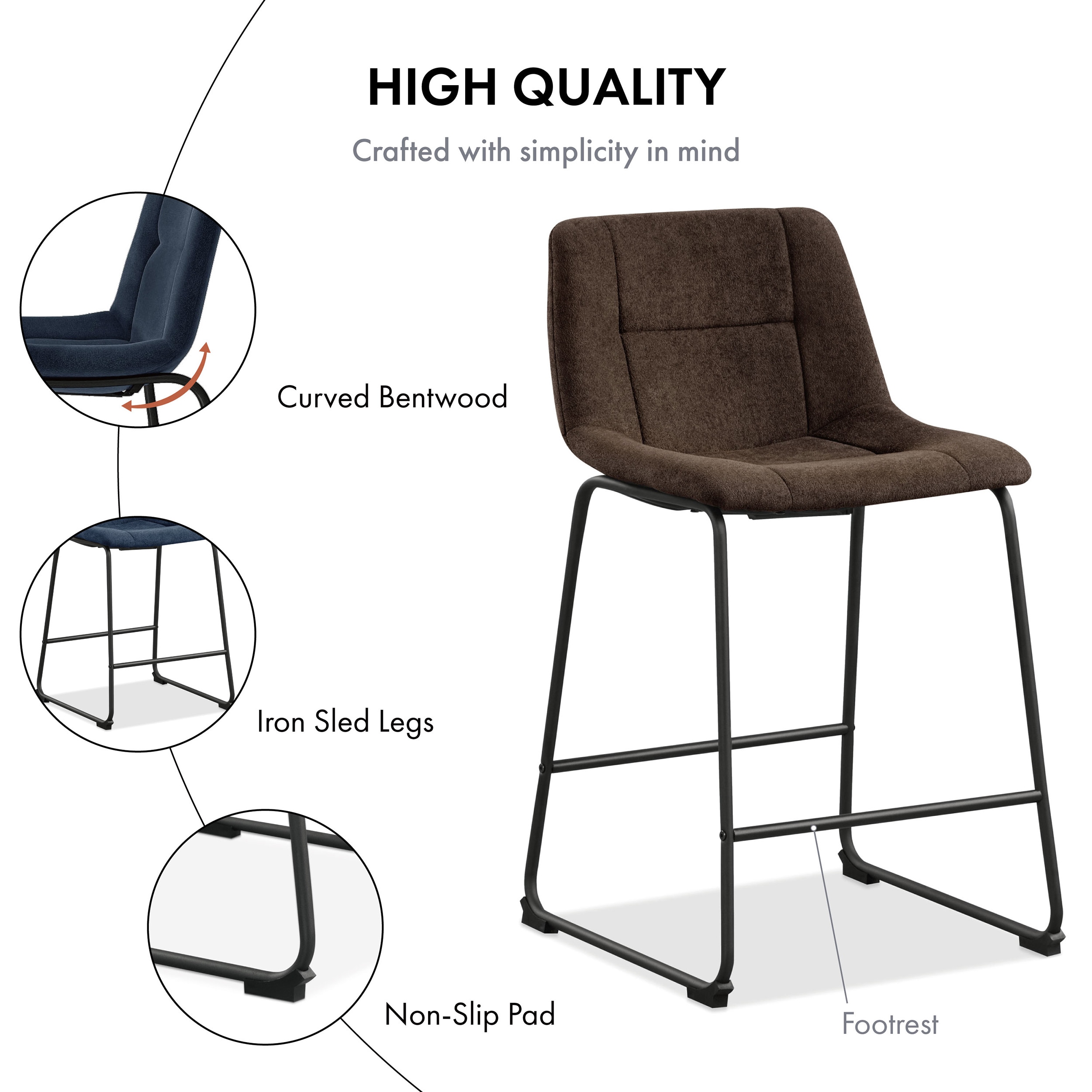 Furniture of America EC-3471BR-PC Dining-Chairs - View #13