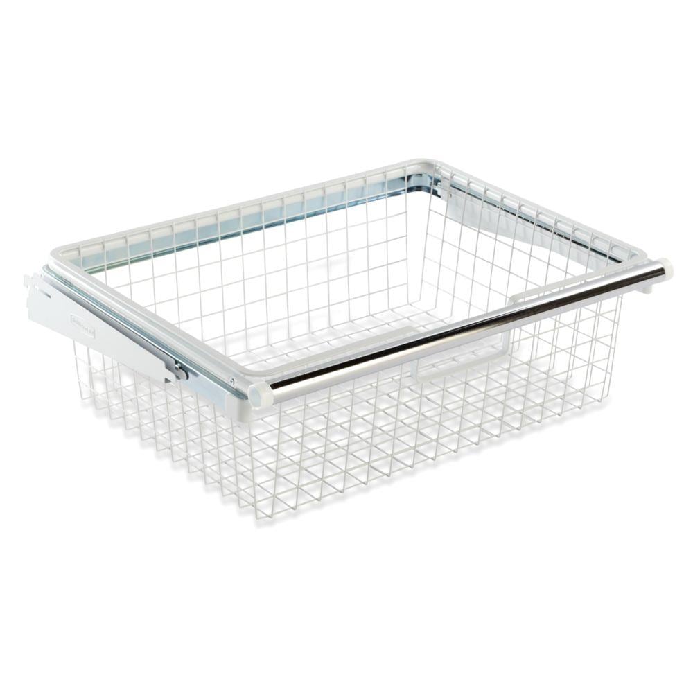 Rubbermaid FastTrack 22.9-in x 13.7-in x 11.1-in White Wood Drawer