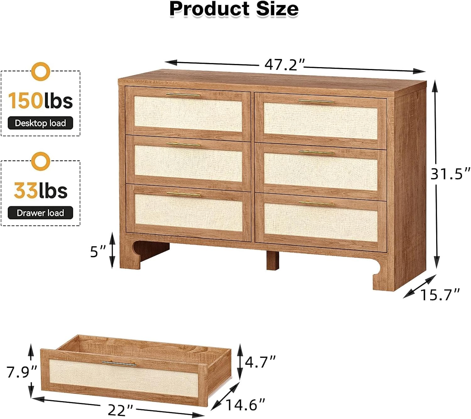 Qeetex LHF-DG-PCMK98U07 dressers - View #2