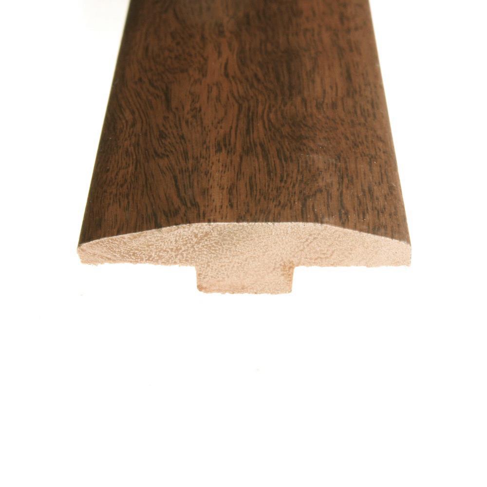 Flexco Dark Amber/Chestnut 0.46-in T x 2-in W x 78-in L Solid Wood T-moulding