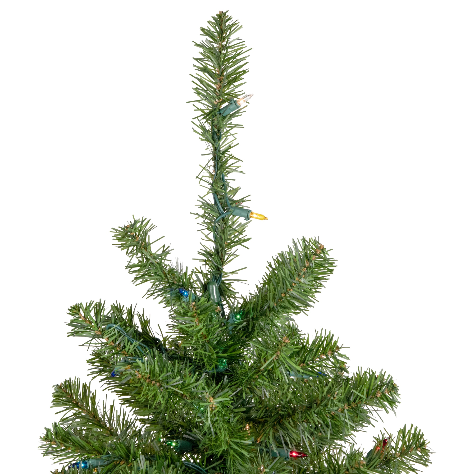 48" Multicolor Canadian Pine Pre-Lit Outdoor Christmas Tree