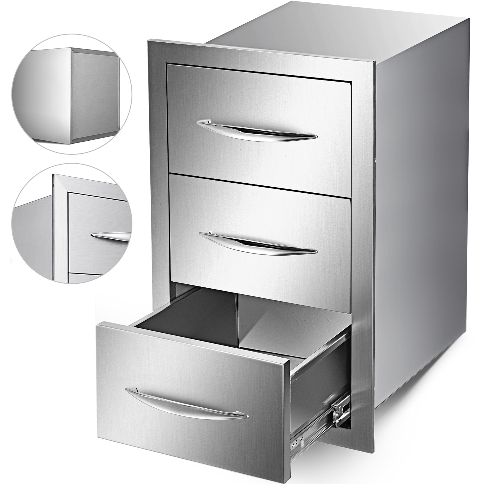 SVOPES SVOPESCTG16X200025V0 Outdoor Kitchen Drawers 16-in W x 18-in D x 21.5-in H Modular Outdoor Kitchen Cabinet