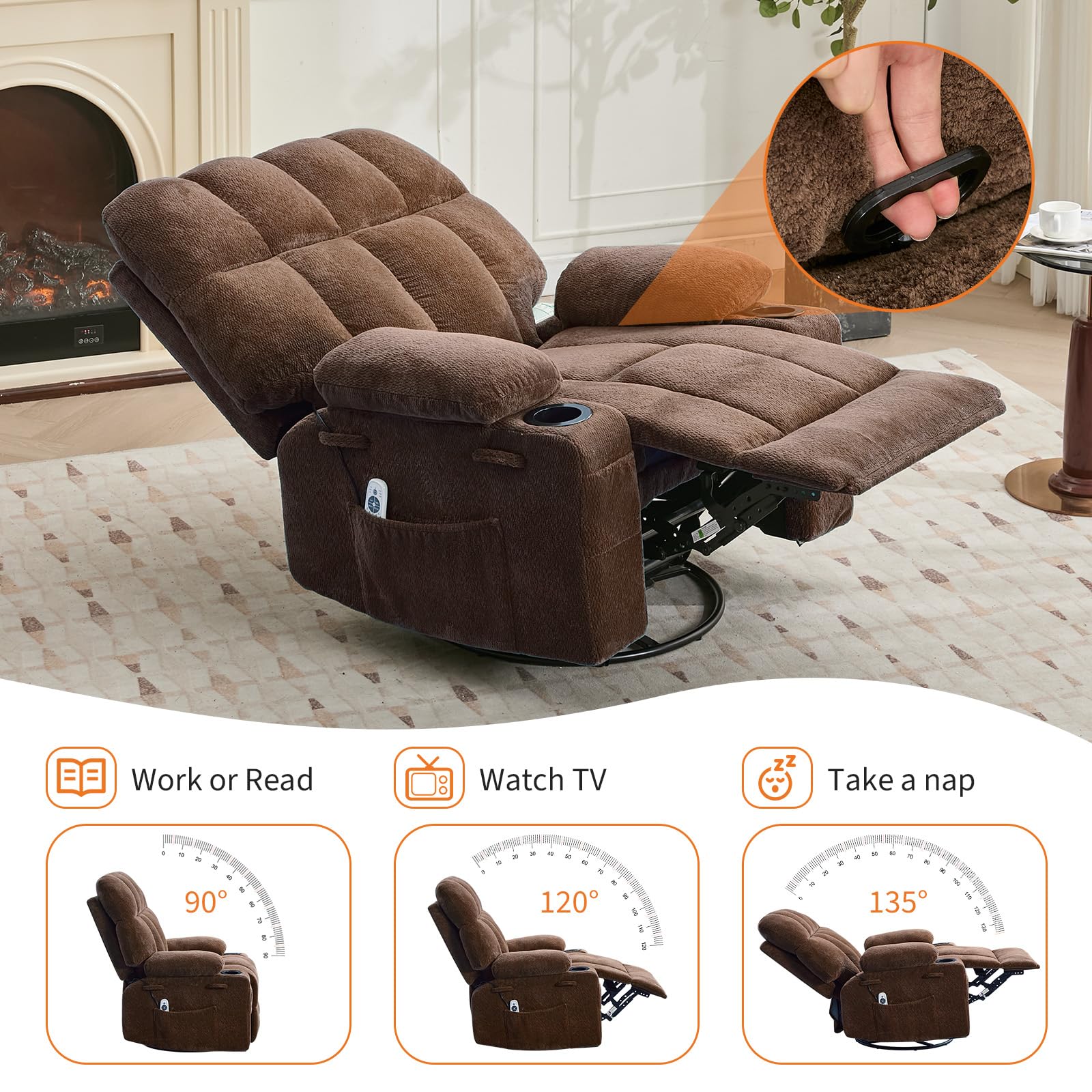 Garvee CPOOL4DYWLK0MQZ recliners - View #4