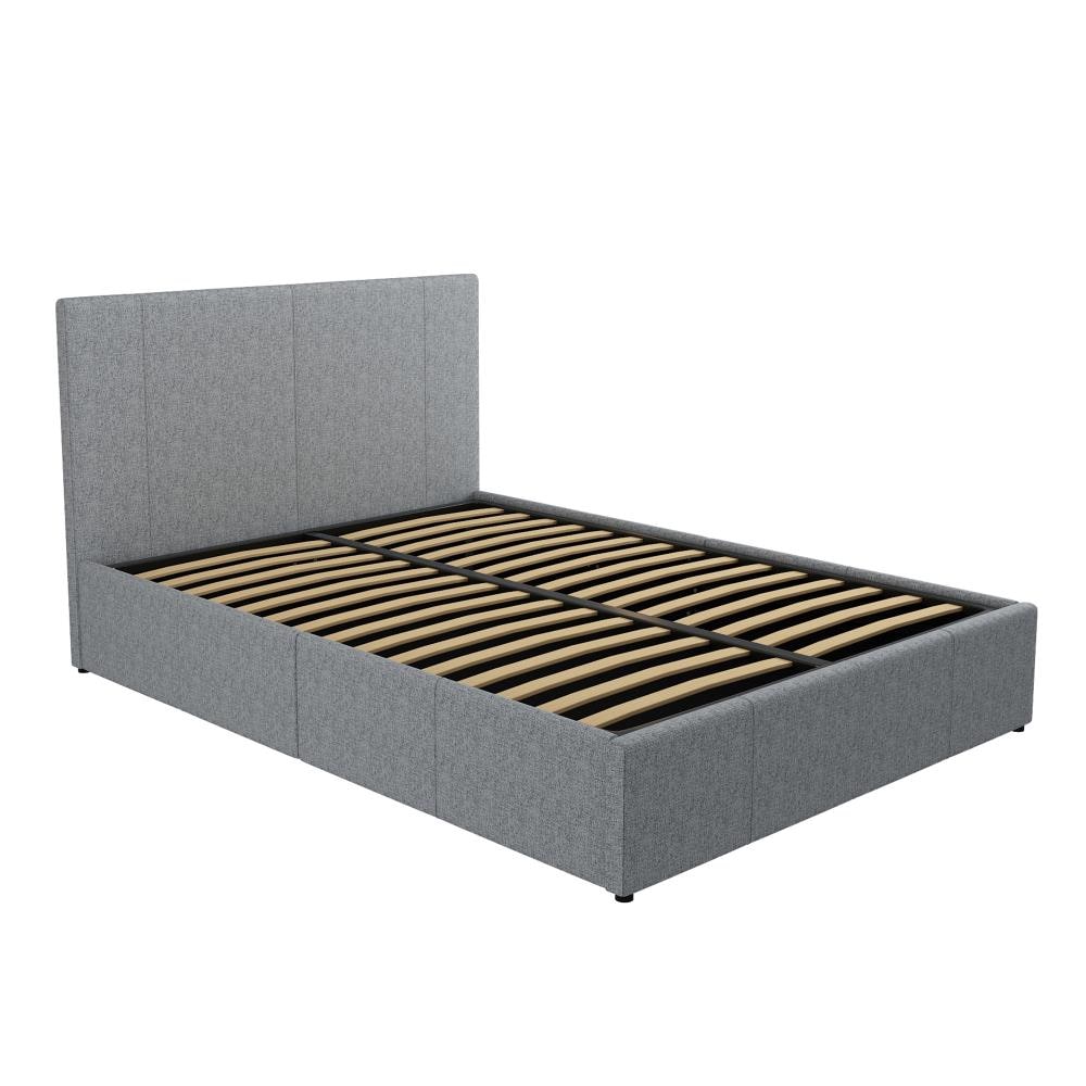 Koble Grey Queen Upholstered Bed with Storage at Lowes.com