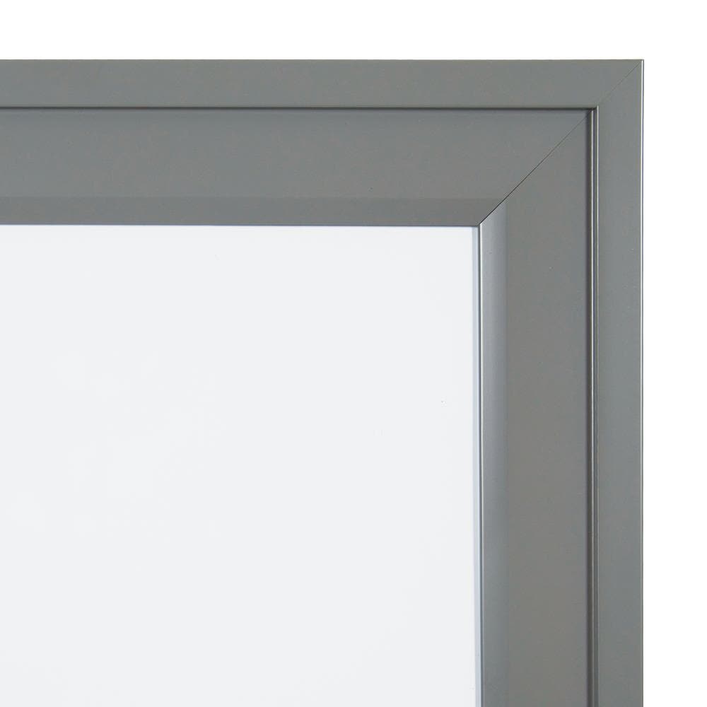 Gray Framed Magnetic Dry Erase Board 18.5x27.5