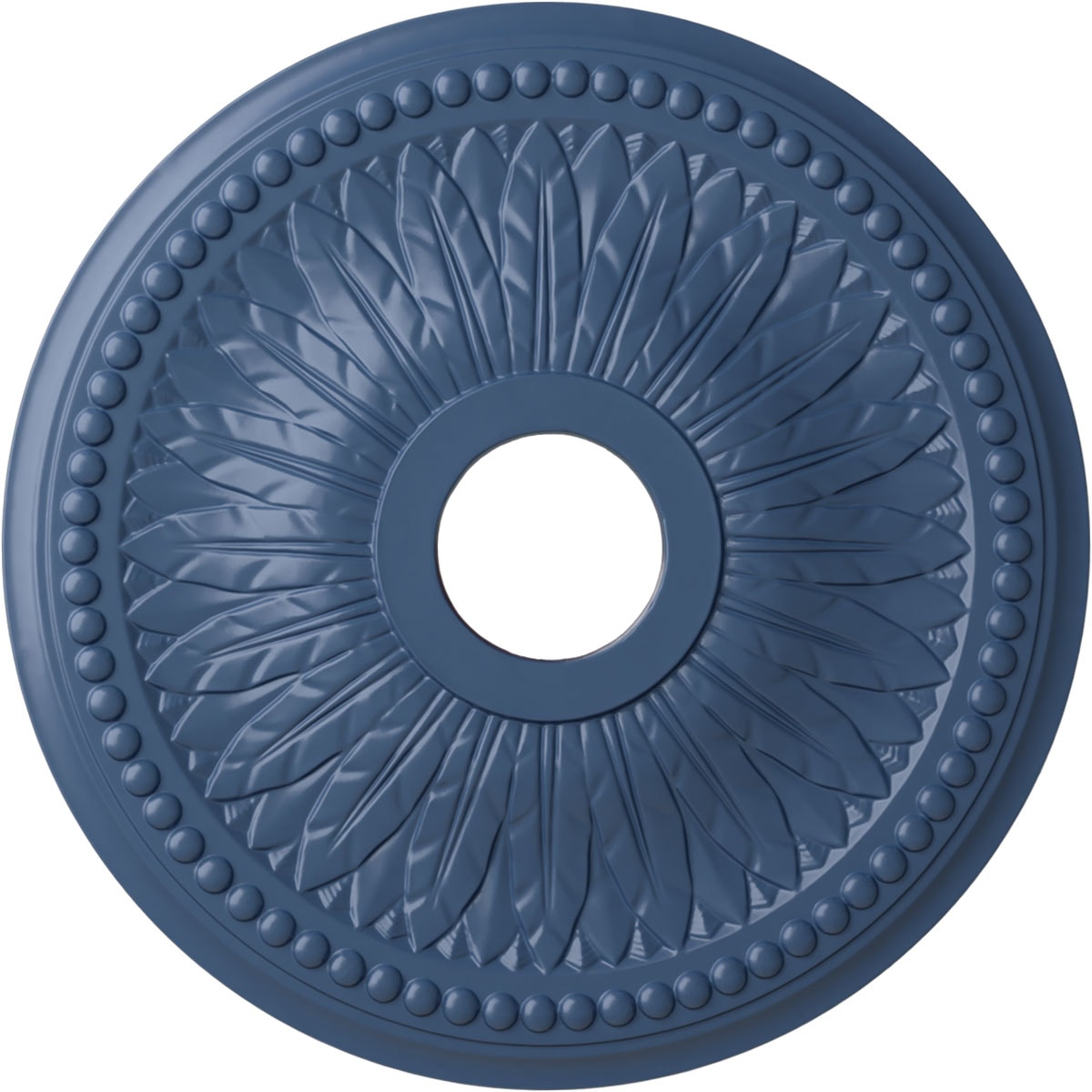 Ekena Millwork CM18BIAMF Bailey 18-in W x 18-in L Painted Americana Polyurethane Whole Ceiling Medallion