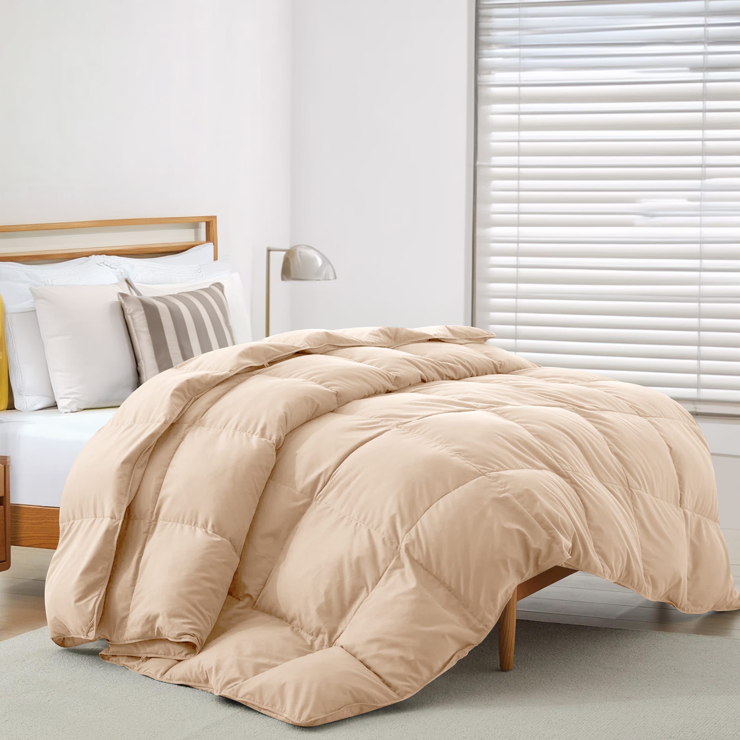 Lux Decor Collection COMFRT Q BEG Comforters-And-Bedspreads - View #2