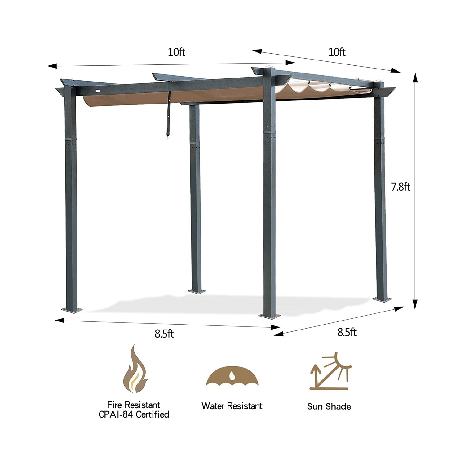 GZMR GZ-W1859167 Wood-Resin-Gazebos - View #3