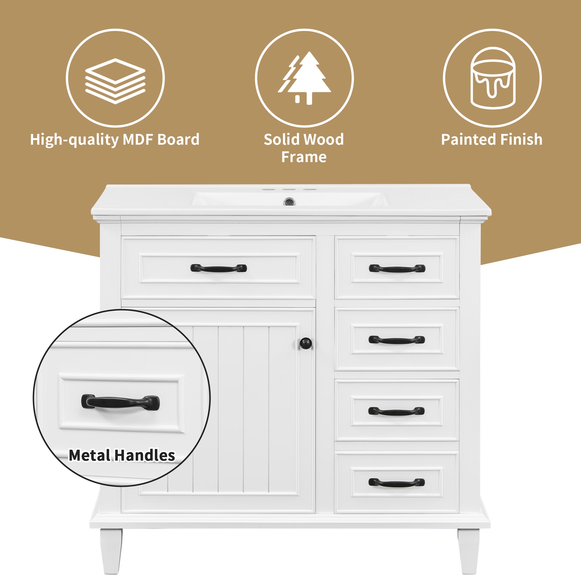 ModernLuxe L3P-N725P336554K Bath-Vanity-Combo - View #4