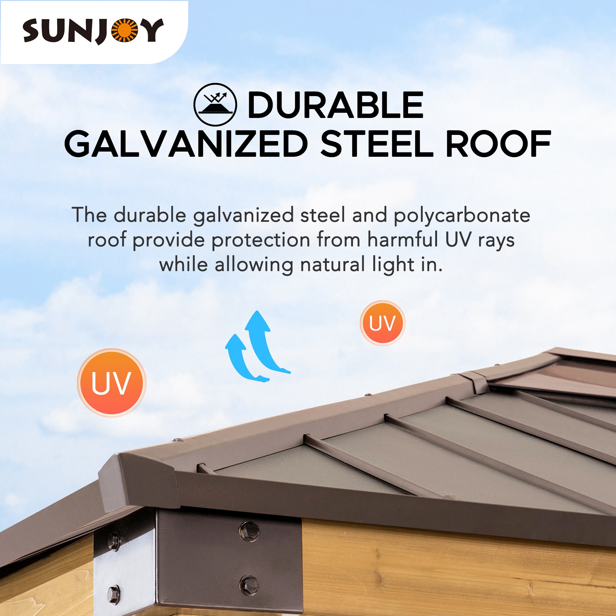 Sunjoy A102007603 Wood-Resin-Gazebos - View #9