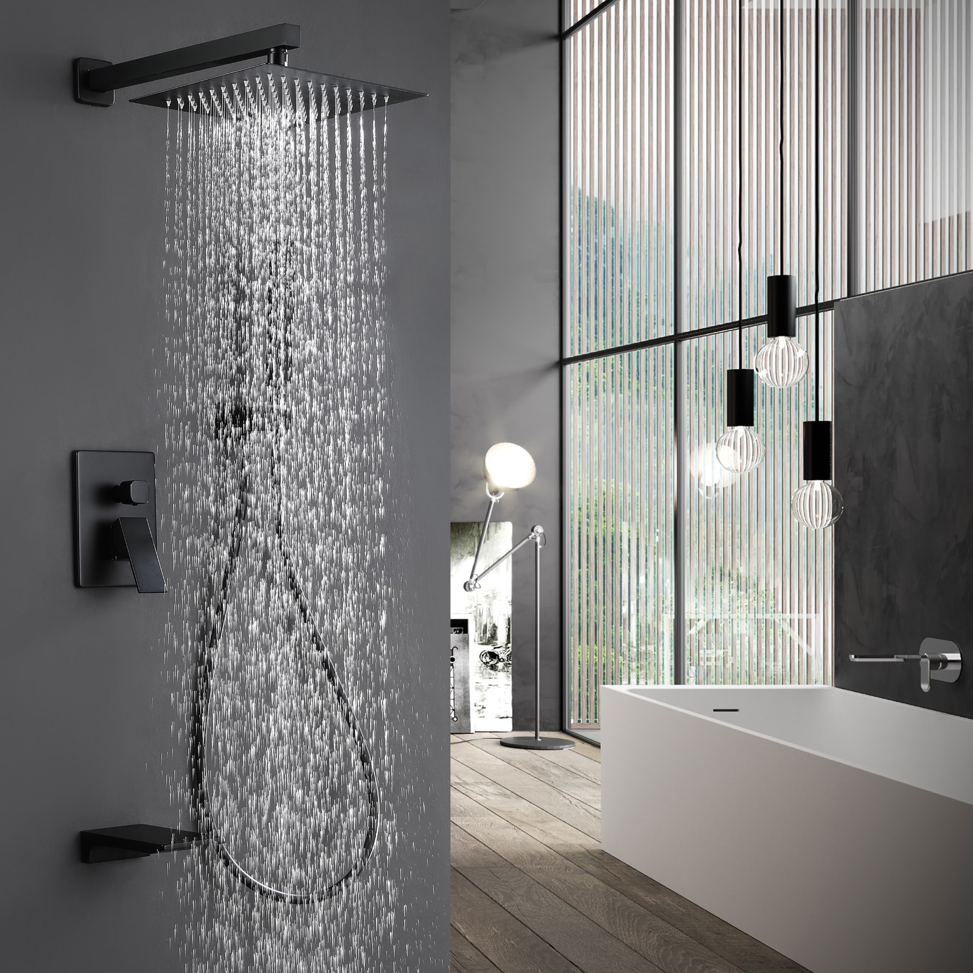 WELLFOR WB-0906 Showerhead-Bar-Panels - View #2