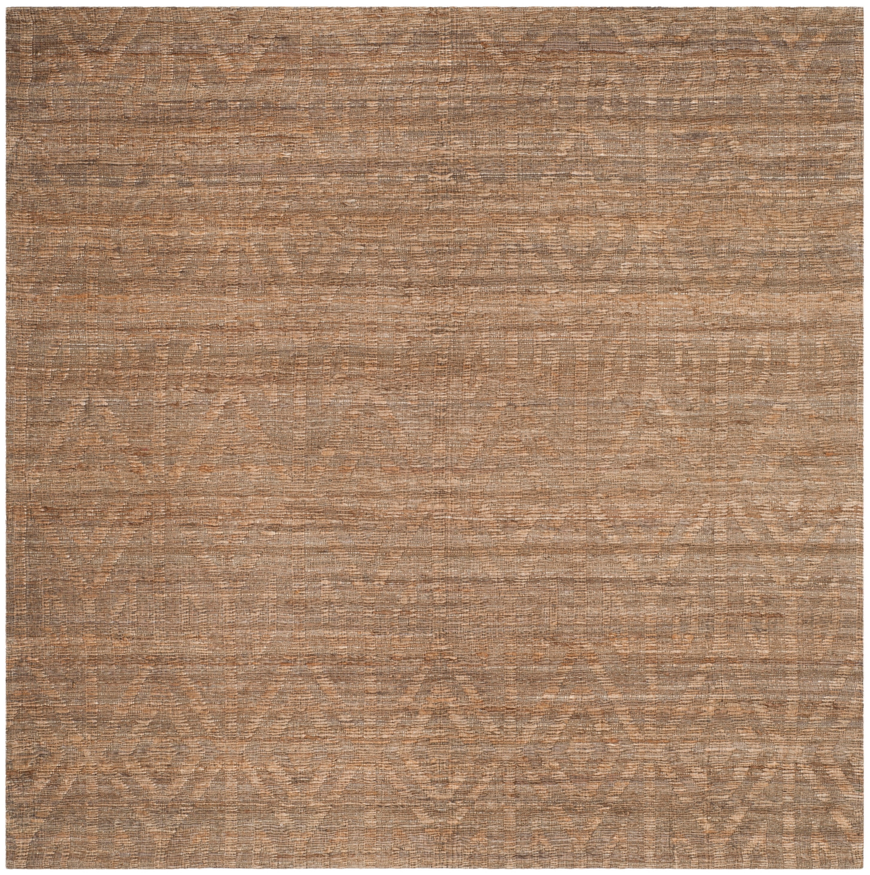 Safavieh CAP411A-6SQ Cape Cod Kingsway 6 x 6 (ft) Jute Camel Square Indoor Geometric Coastal Area rug
