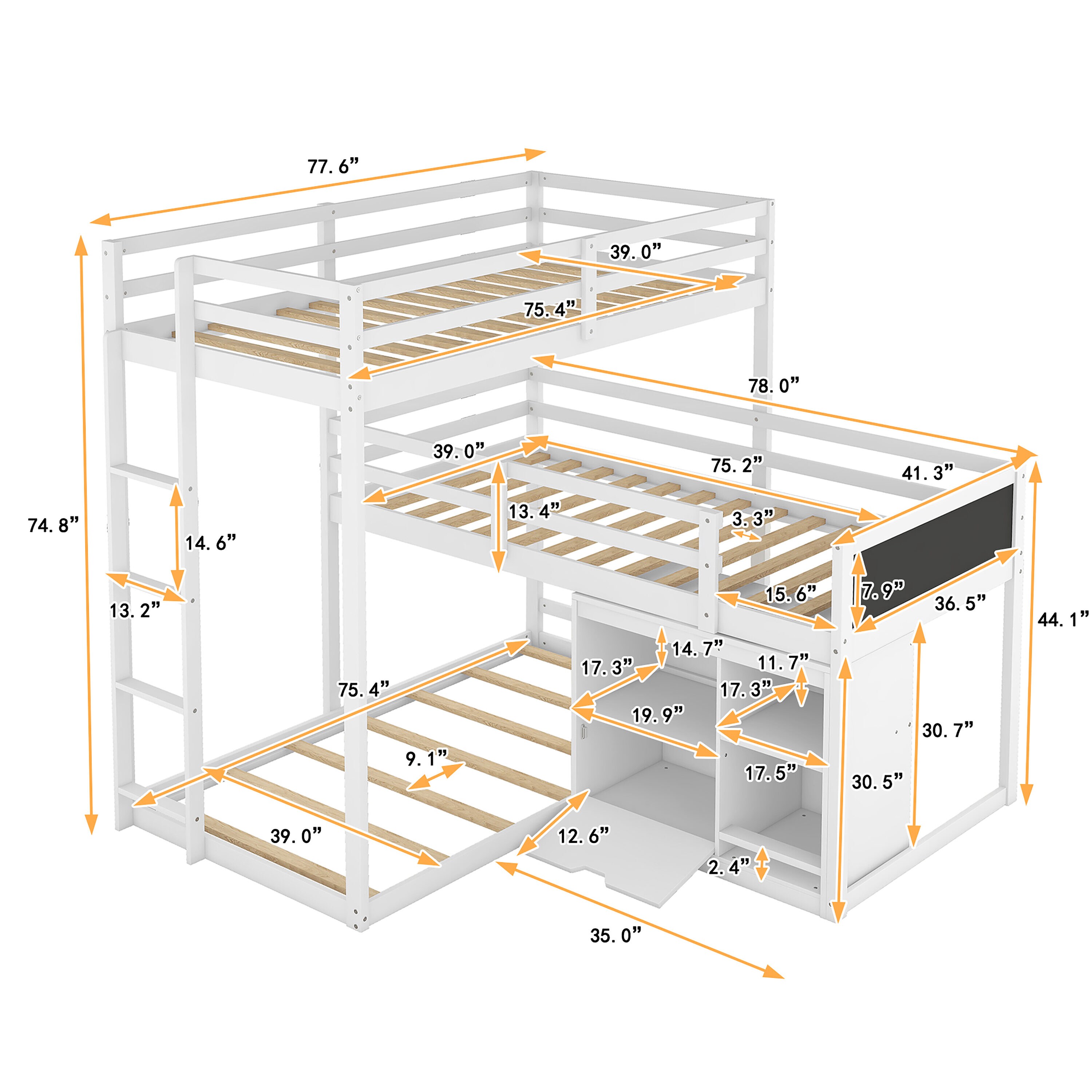 ModernLuxe L- GX001609AAK Bunk-Beds - View #11