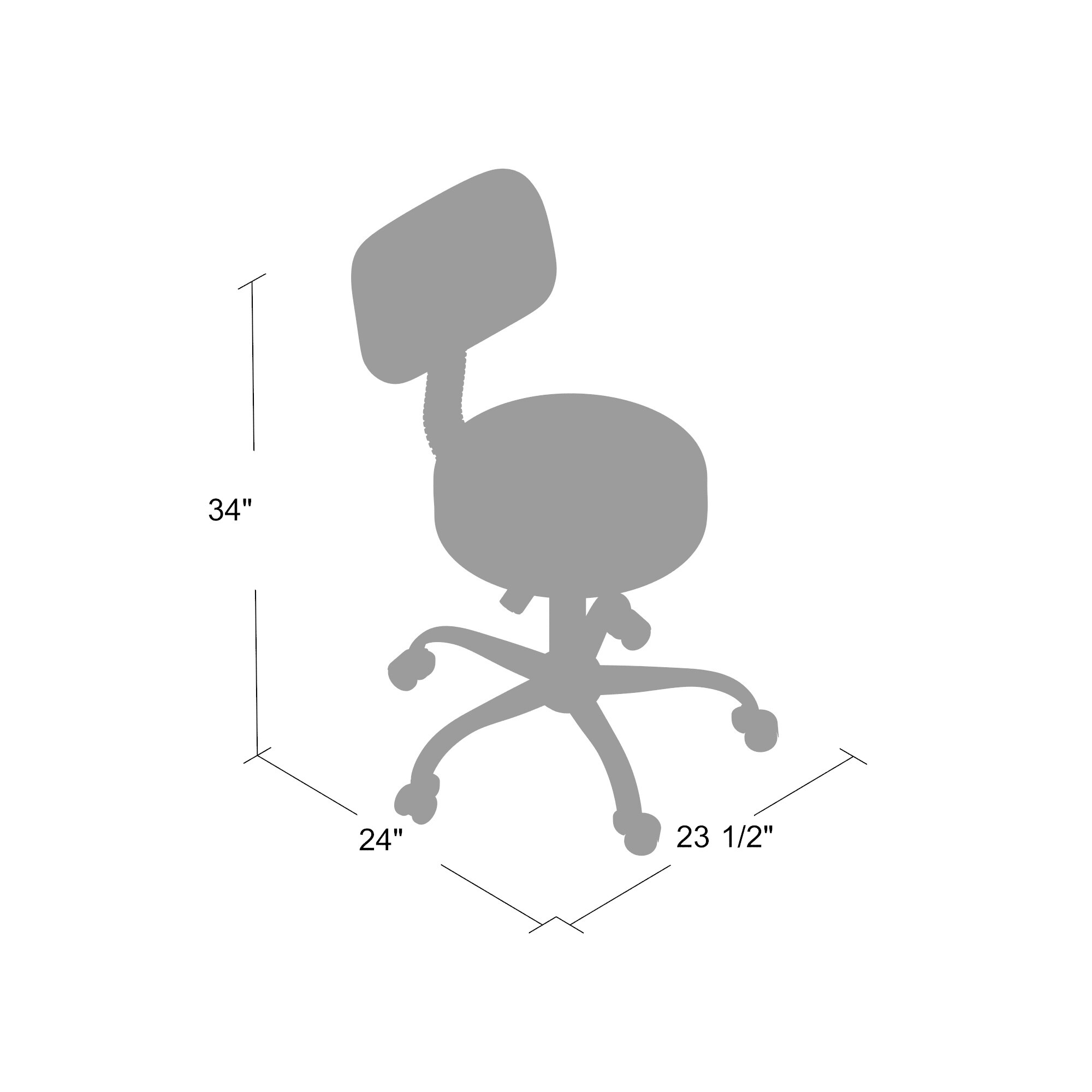 Boss Office Products B245-GY Office-Chairs - View #7