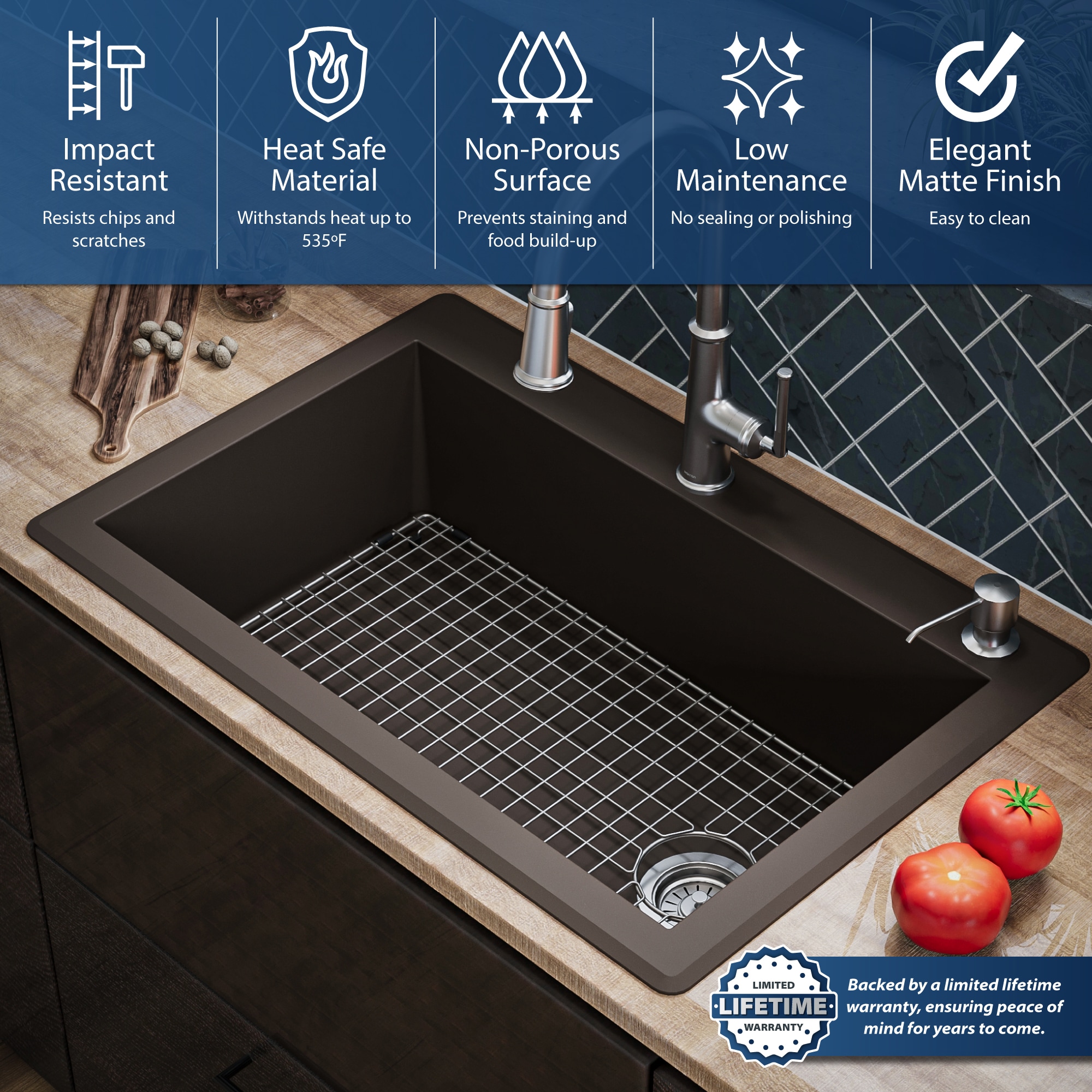 Karran QT-670-BR-PK1 Kitchen-Sinks - View #6