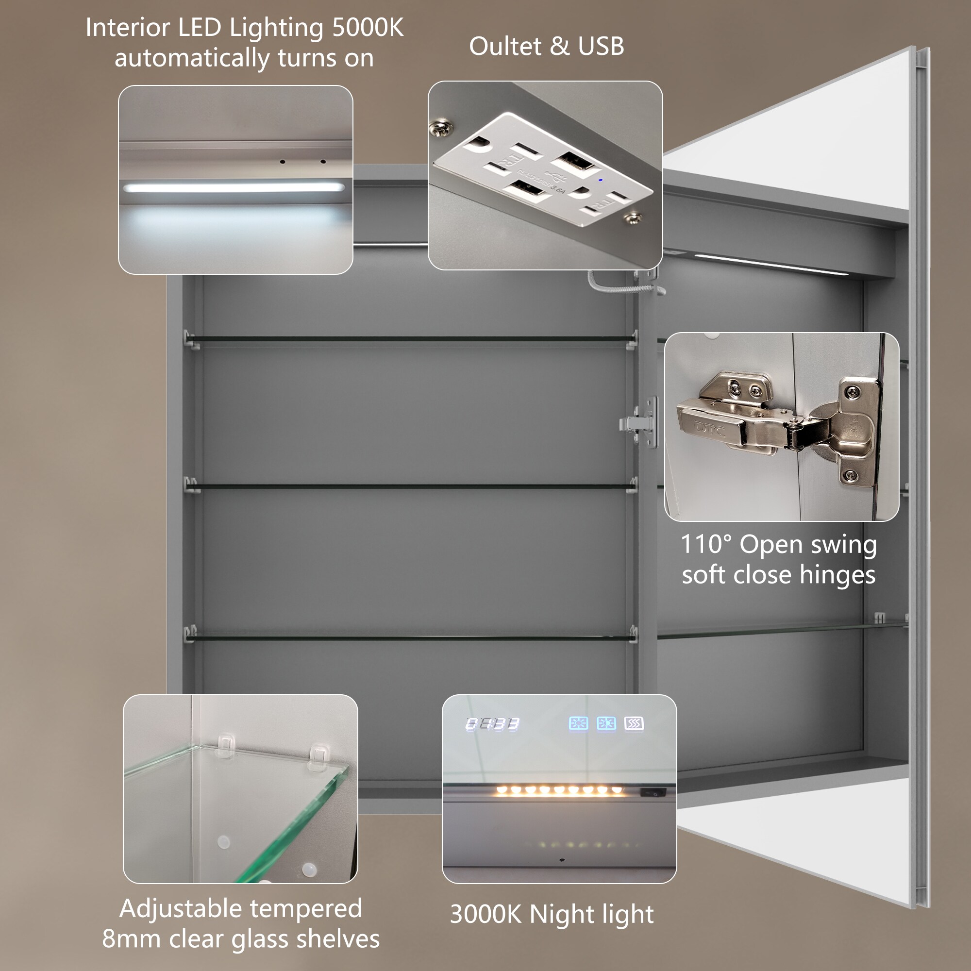 AAZJ JDEX-MC2432V4RX Bathroom-Medicine-Cabinets - View #5