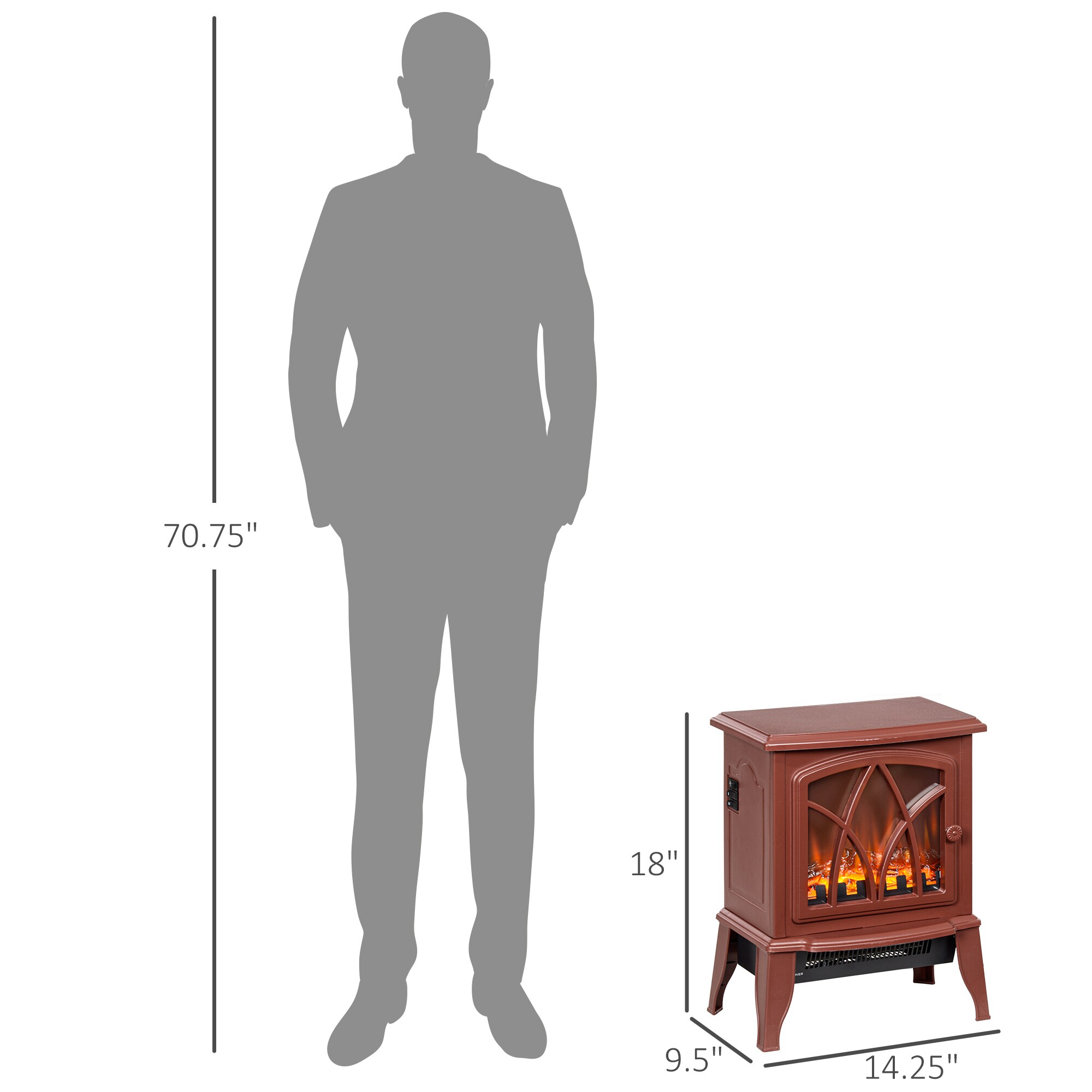 Mondawe MO-AB21044 Electric-Fireplaces - View #9