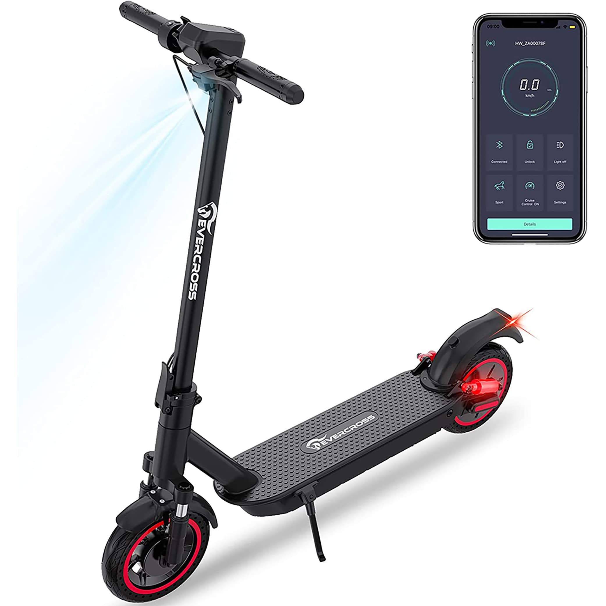 EVERCROSS EVERCROSS EV10K MAX Electric Scooter for Adults, App-Enabled Electric  Scooter with 540W Peak Power. at