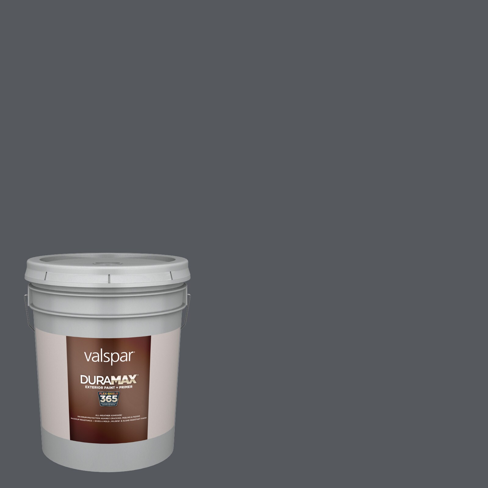 Valspar 4006-2C-5853 Duramax Flat Hematite 4006-2C Latex Exterior Paint + Primer ( 5-gallon )