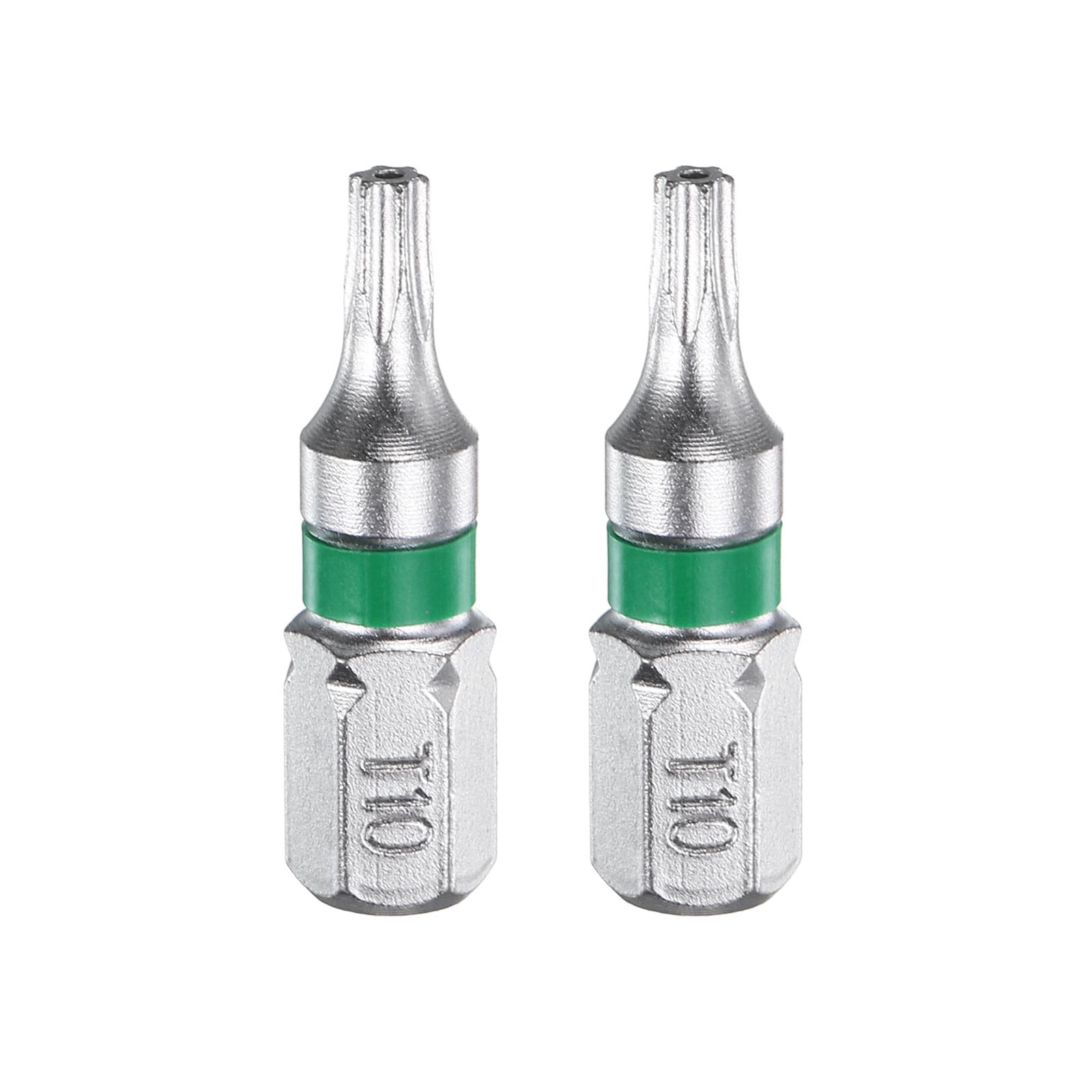 Harfington 2pcs Torx Screwdriver Bit T10H 1/4 Inch Hex Shank 25mm/1 Inch Length Magnetic Star 6 Point Head Hex Bits S2 Steel Electric Screw Driver Bit with Hole Torx Head #S26050800UX6270