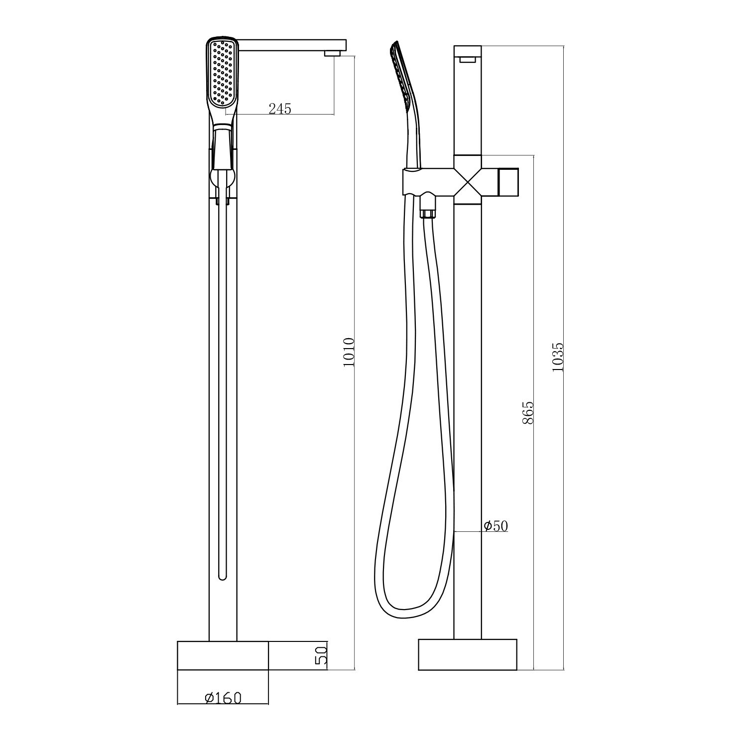 Maincraft HHK4110CH Roman-Tub-Faucets - View #5