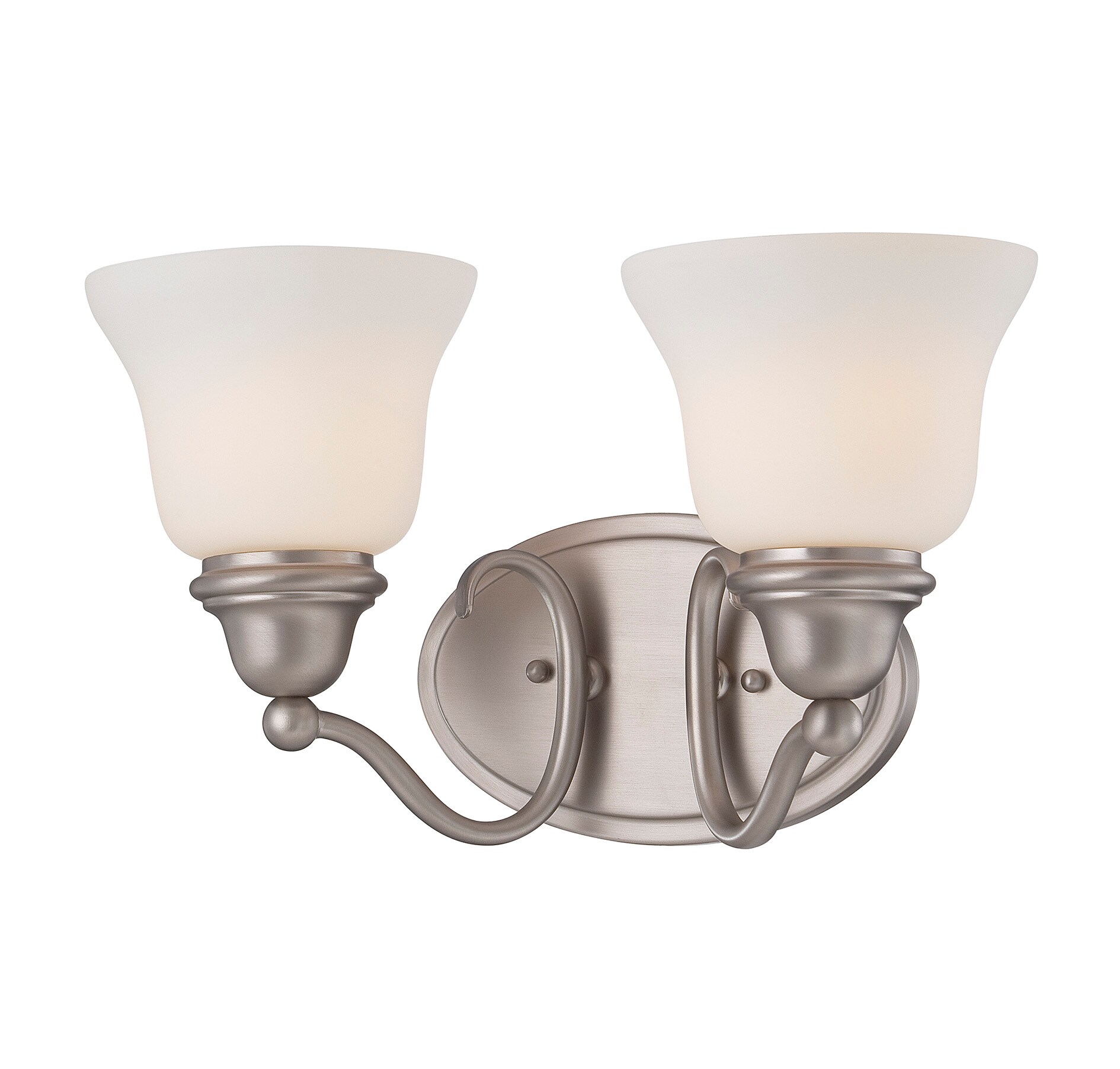 Savoy House Essentials Yates 15-in 2-Light Satin Nickel LED ...