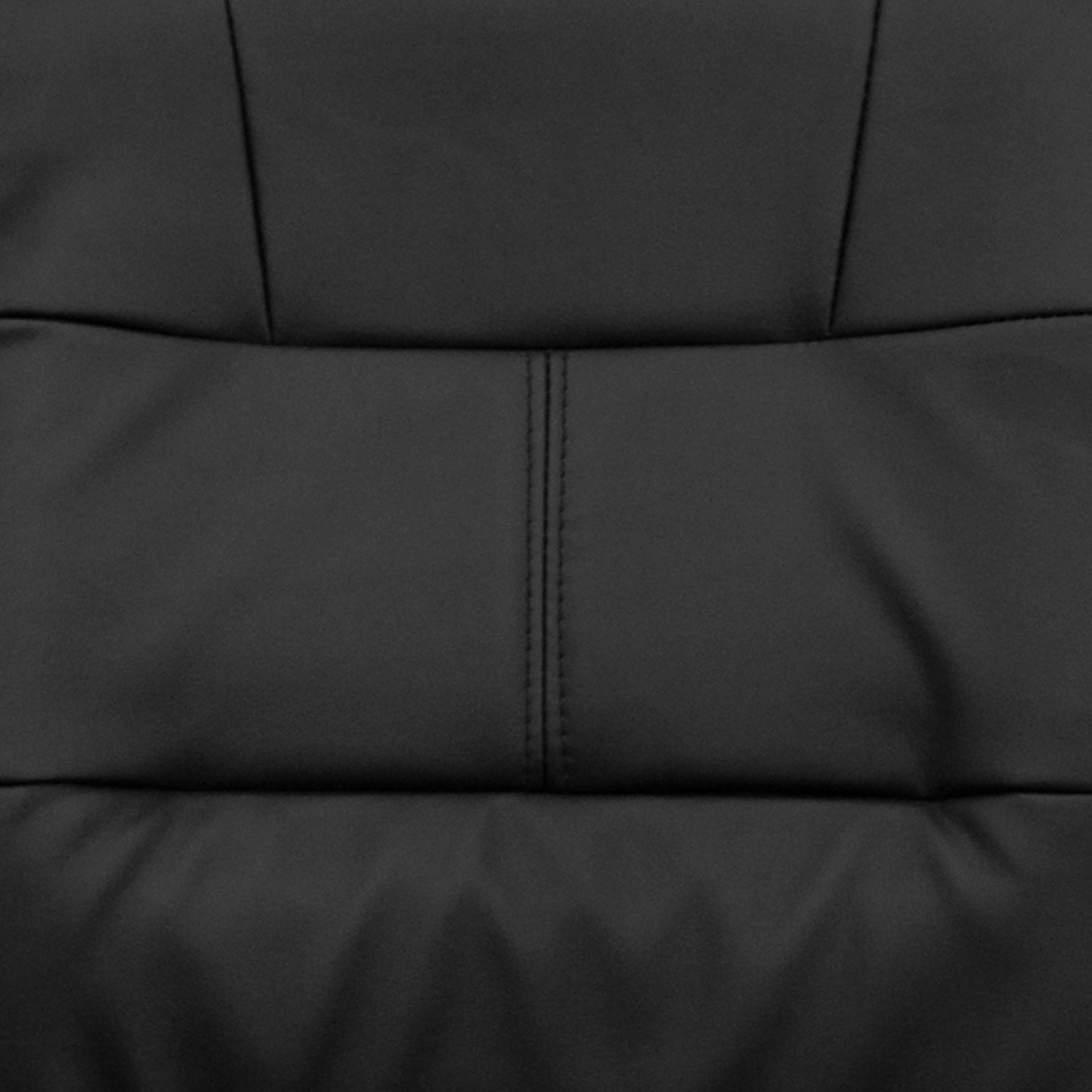 ErgoFlex Black LeatherSoft 360 Swivel Task Chair with Metal Base