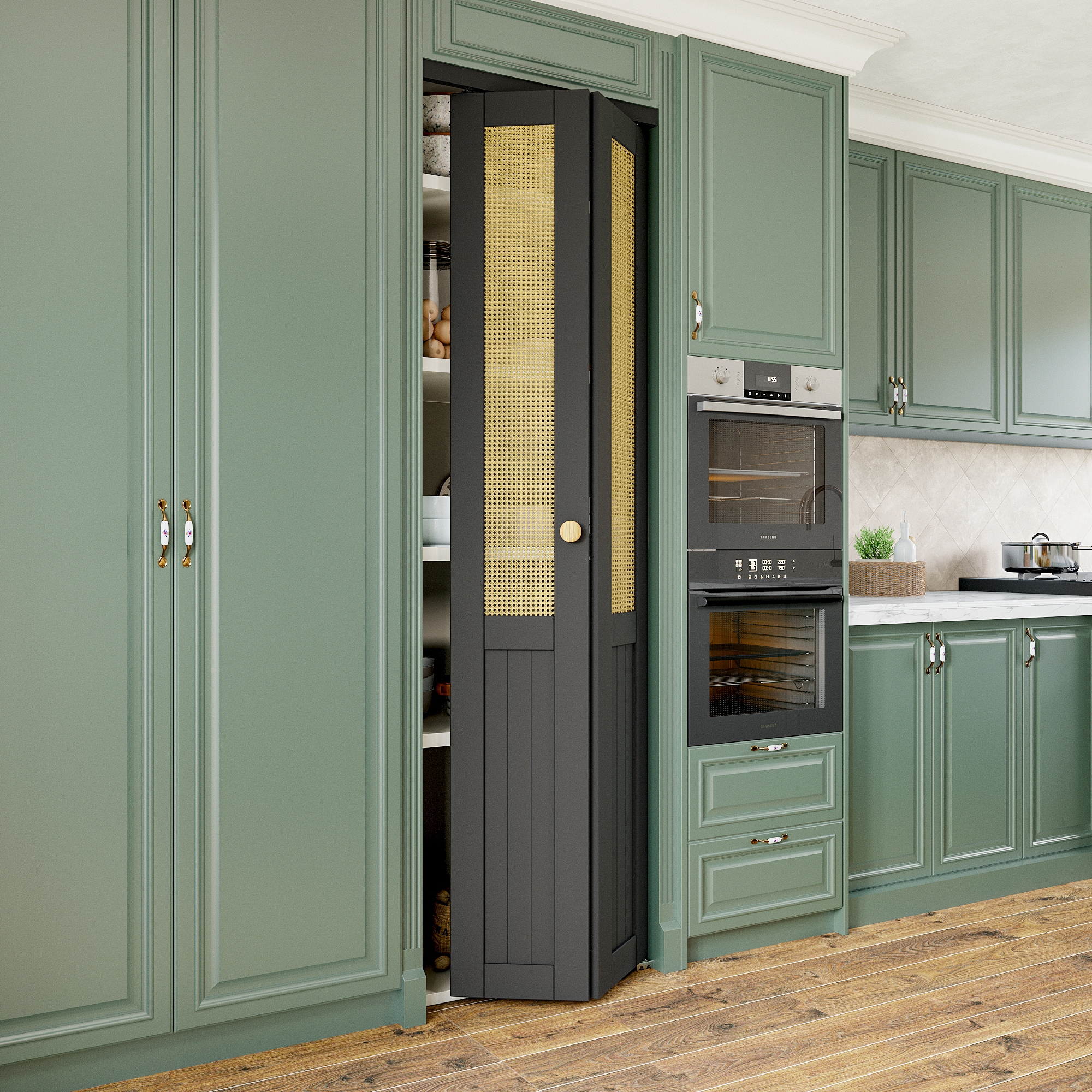 JUJUBON ZDTB-HL-BL-24 Bifold-Sliding-Closet-Doors - View #11