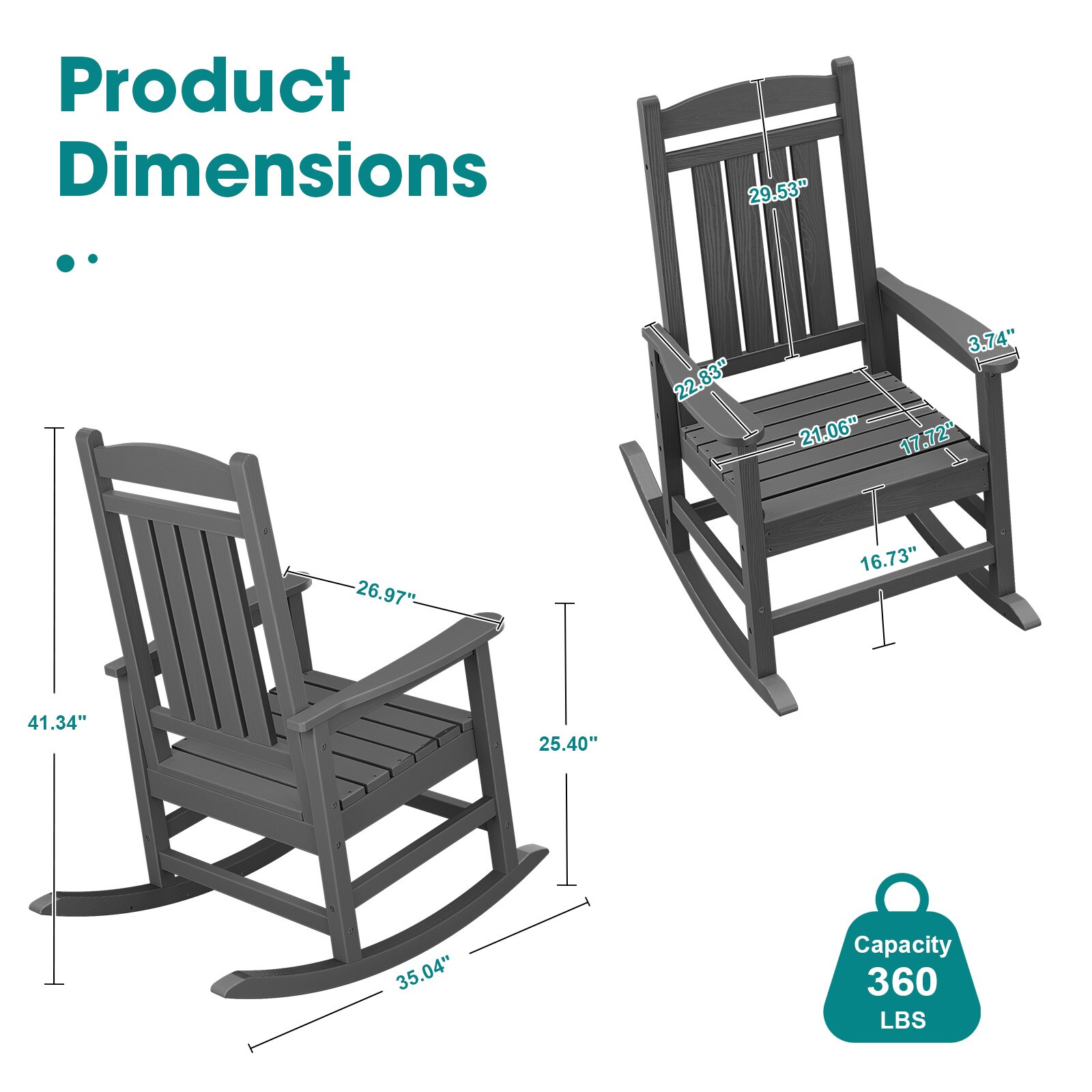 JEAREY 03YY-DZ-GY Patio-Chairs - View #3