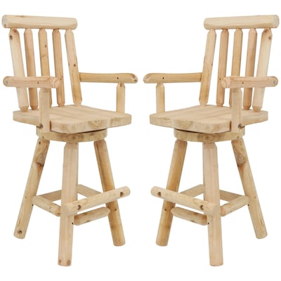 Swivel Bar Stool In The Stools, Rustic Bar Stools With Backs And Arms