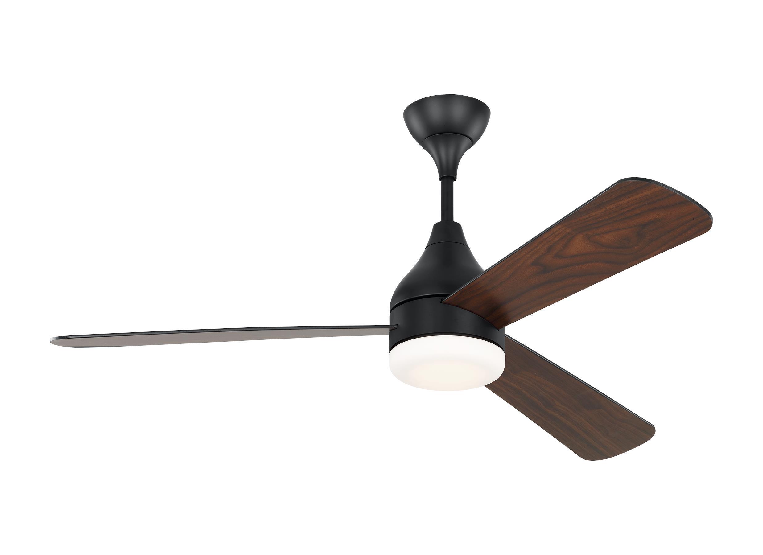 Generation Lighting Streaming Smart 60-in Brushed Steel with Silver Blades Integrated LED Indoor Smart Propeller Ceiling Fan with Light and Remote (3-Blade) 3STMSM60BSD Sansujyuku sansujyuku.com