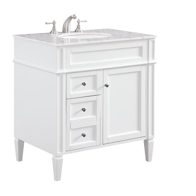 Elegant Decor First Impressions 32 In, 32 Inch Bathroom Vanity Cabinet