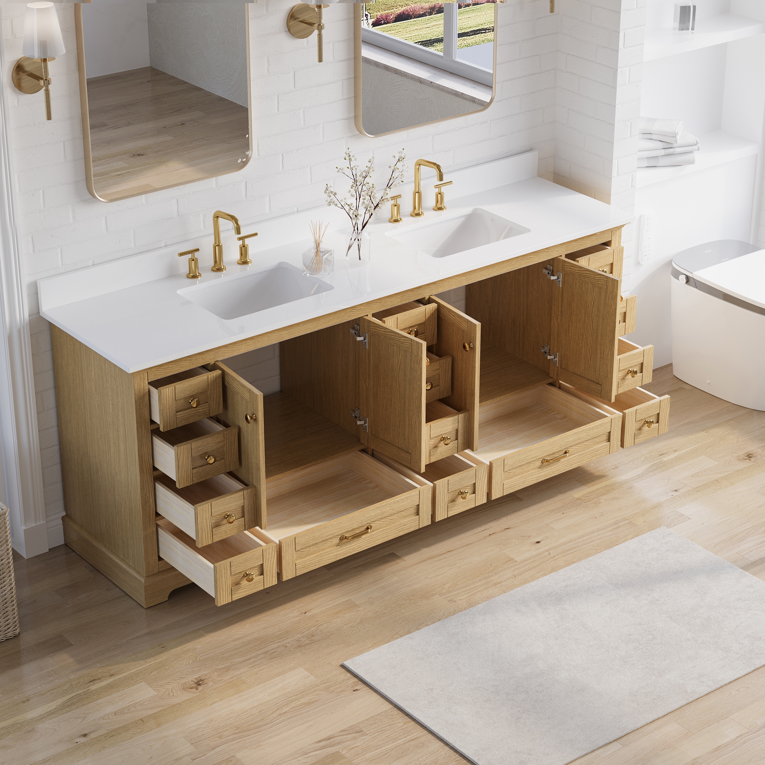 Forclover FLR-84ZCBN Bath-Vanity-Combo - View #6