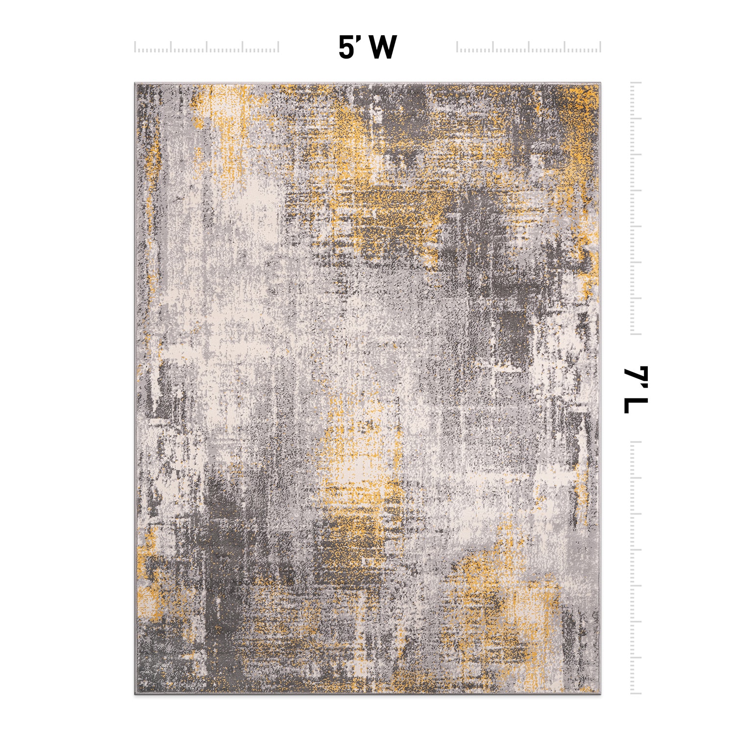 World Rug Gallery 4053YELLOW5X7 rugs - View #2