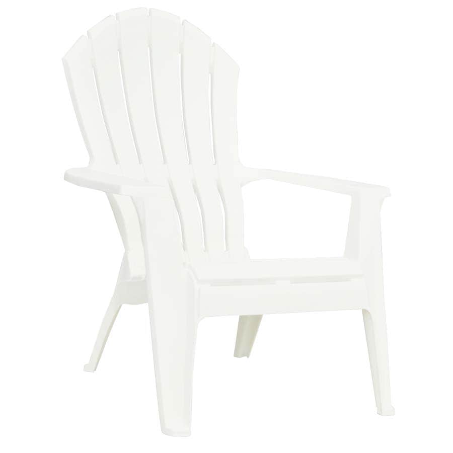 Adams Manufacturing Resin Adirondack, White Resin Patio Chairs Stackable