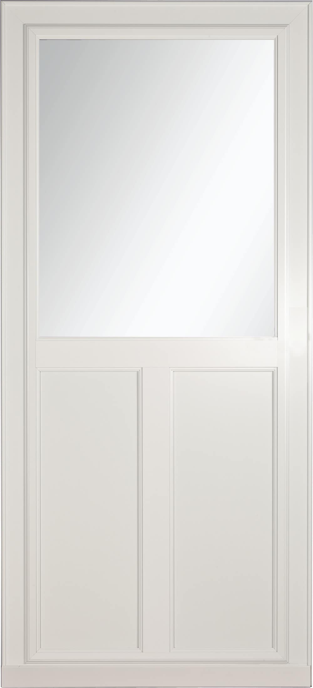 Tradewinds Selection 36-in x 81-in White High-view Retractable Screen Aluminum Storm Door | - LARSON 14608032
