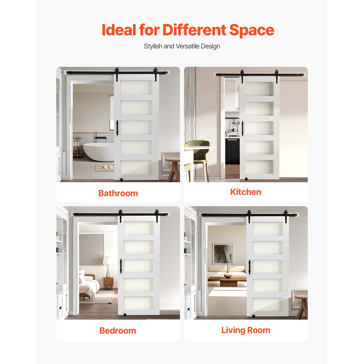 VEVOR SCGCMFHBBLMT08167V0 Barn-Doors - View #3