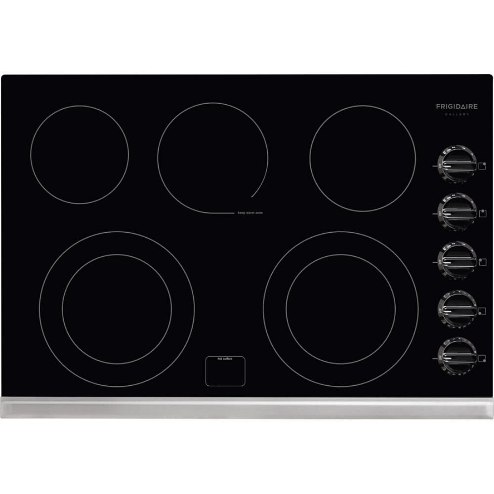 Frigidaire Gallery 30-in 5 Elements Smooth Surface (Radiant) Black Electric  Cooktop at