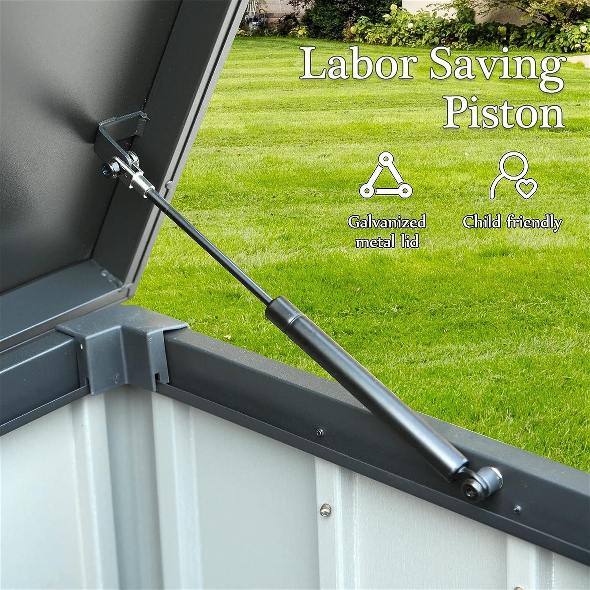 WELLFOR GIZ-CFP100DG Deck-Boxes - View #6