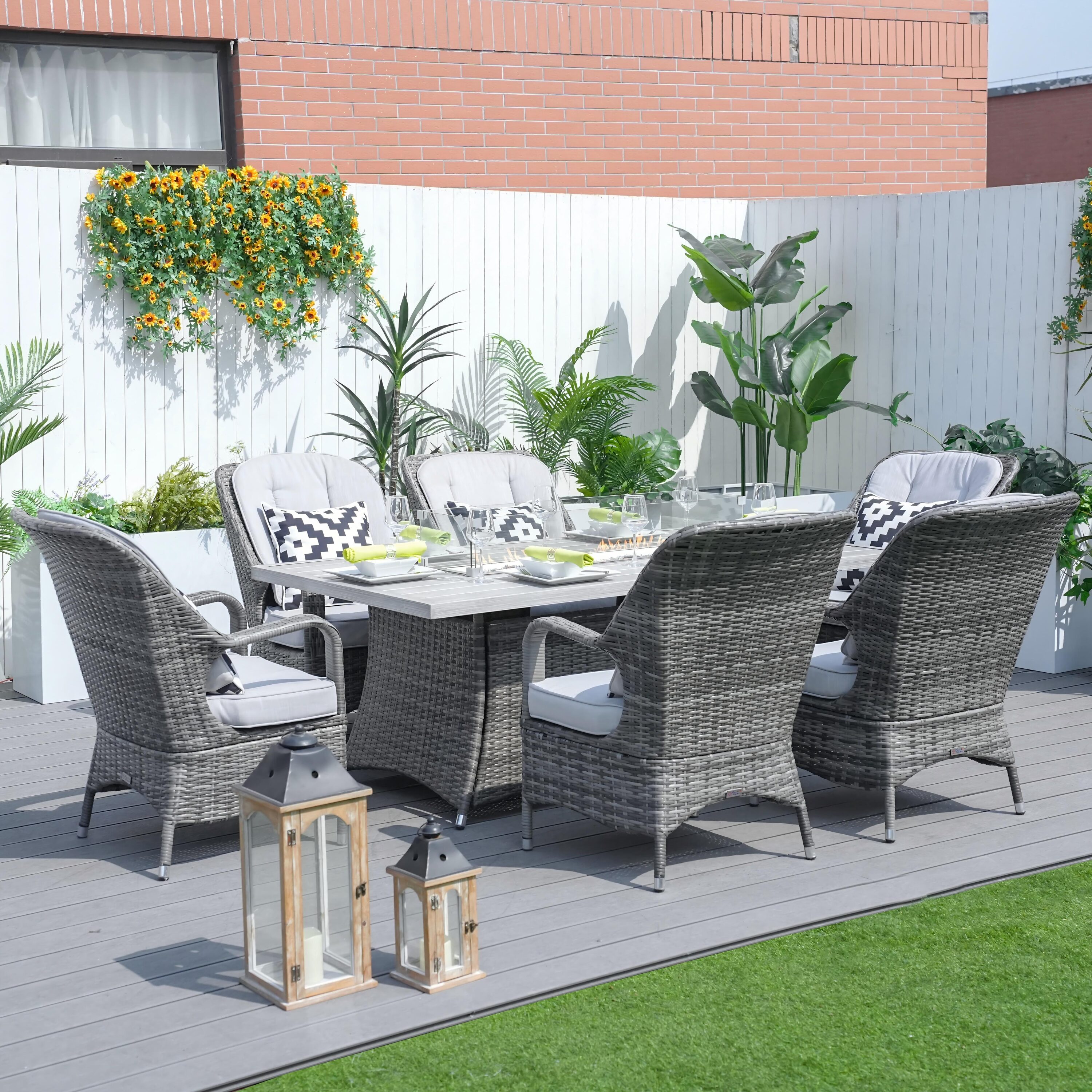 Direct Wicker DWG-N1106RA-GR Patio-Conversation-Sets - View #6