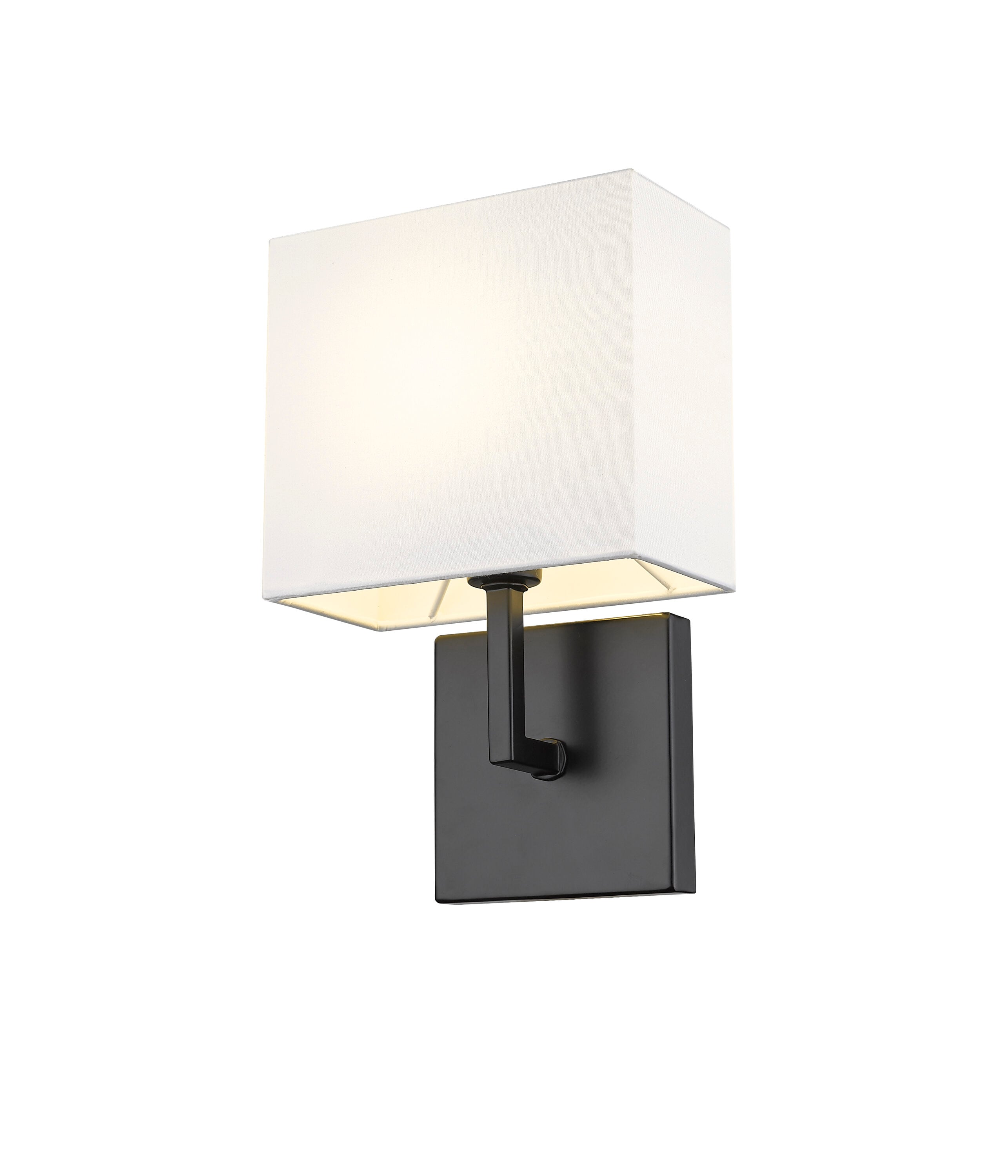 Z-Lite 815-1S-MB Saxon 7-in W 1 -Light Matte Black Wall Sconce
