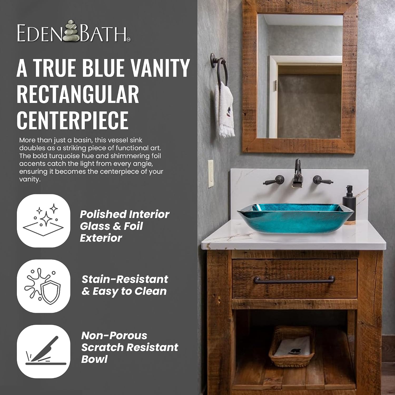 Eden Bath EBGS67 Bath-Sink - View #5