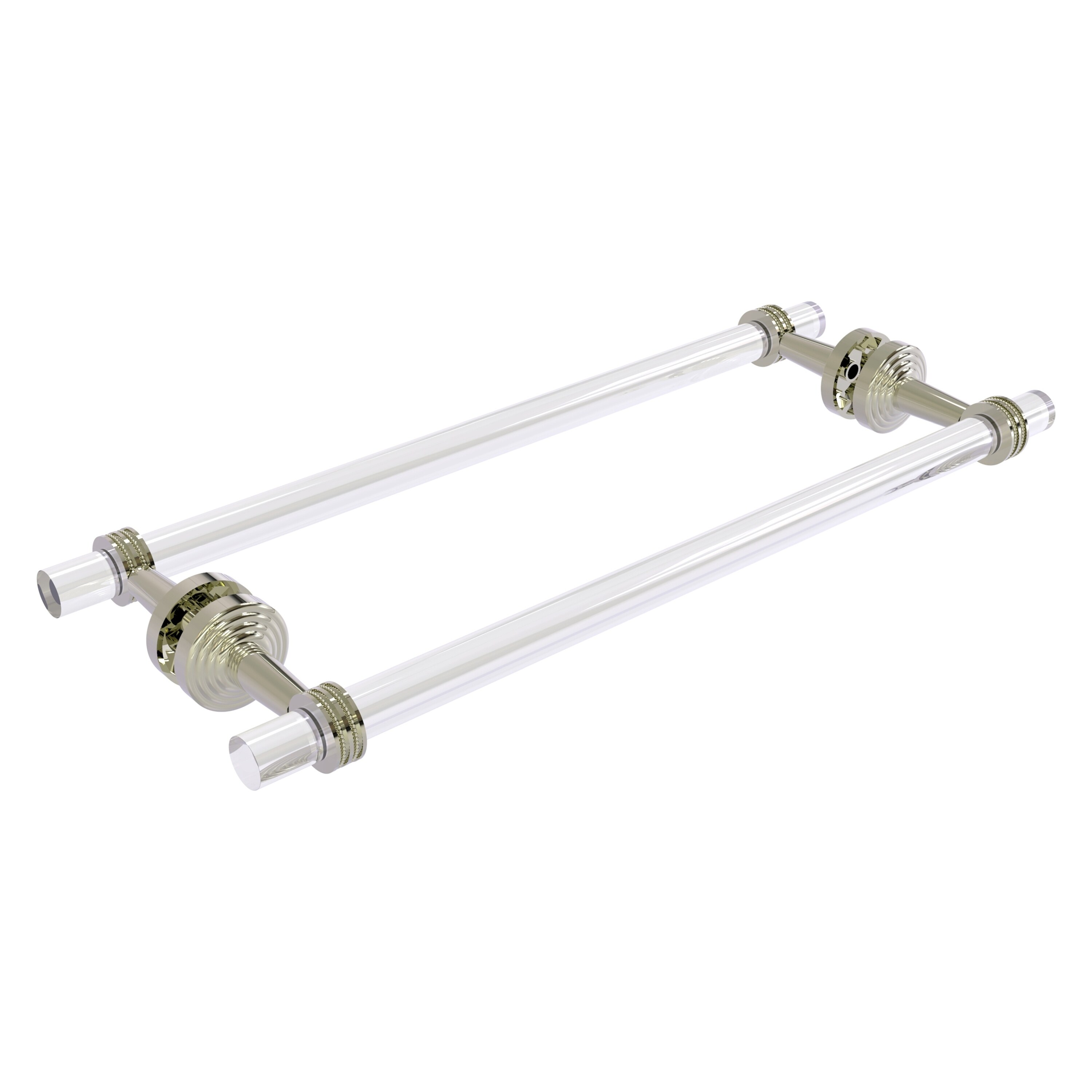Allied Brass PB-41D-BB-18-PNI Pacific Beach 18-in double Polished Nickel Wall mount Double Towel Bar