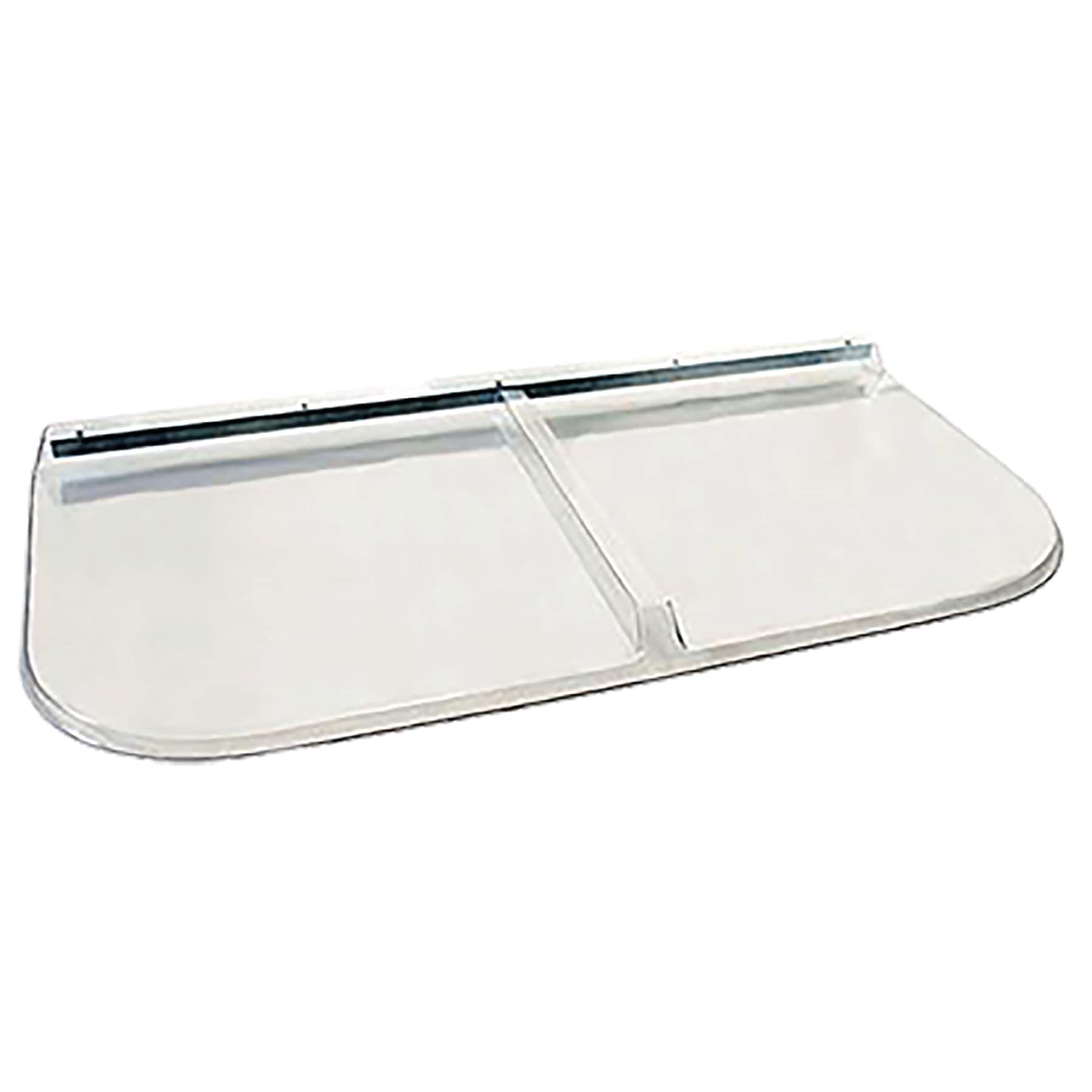 SHAPE PRODUCTS 52-in W x 26-in D x 2-1/2-in H Premium Square Flat Window  Well Cover - Clear, Plastic, Hardware Included in the Window Well Covers  department at